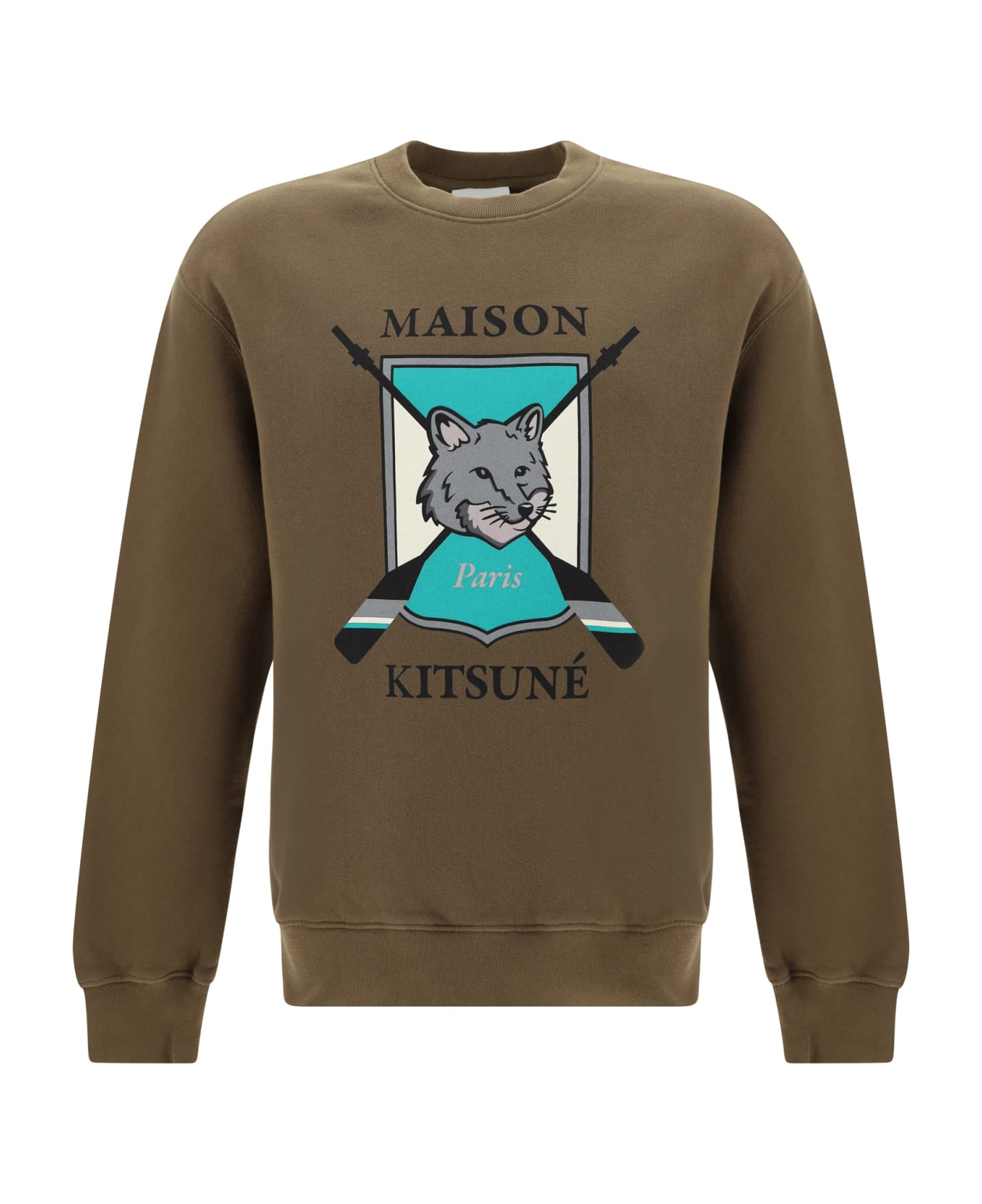 【送料&関税込】Maison KitsunAC College Fox Sweatshirt Maison Kitsuné College Fox Sweatshirt | italist