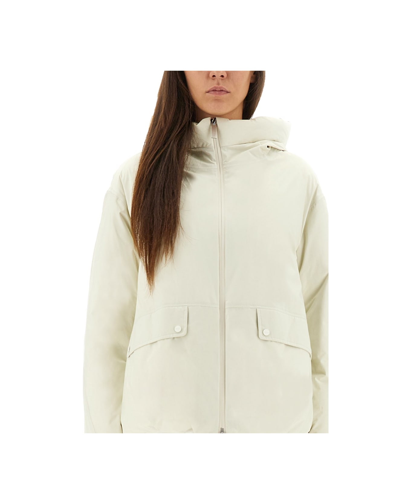 Herno Laminar Goretex Jacket With Hood - IVORY