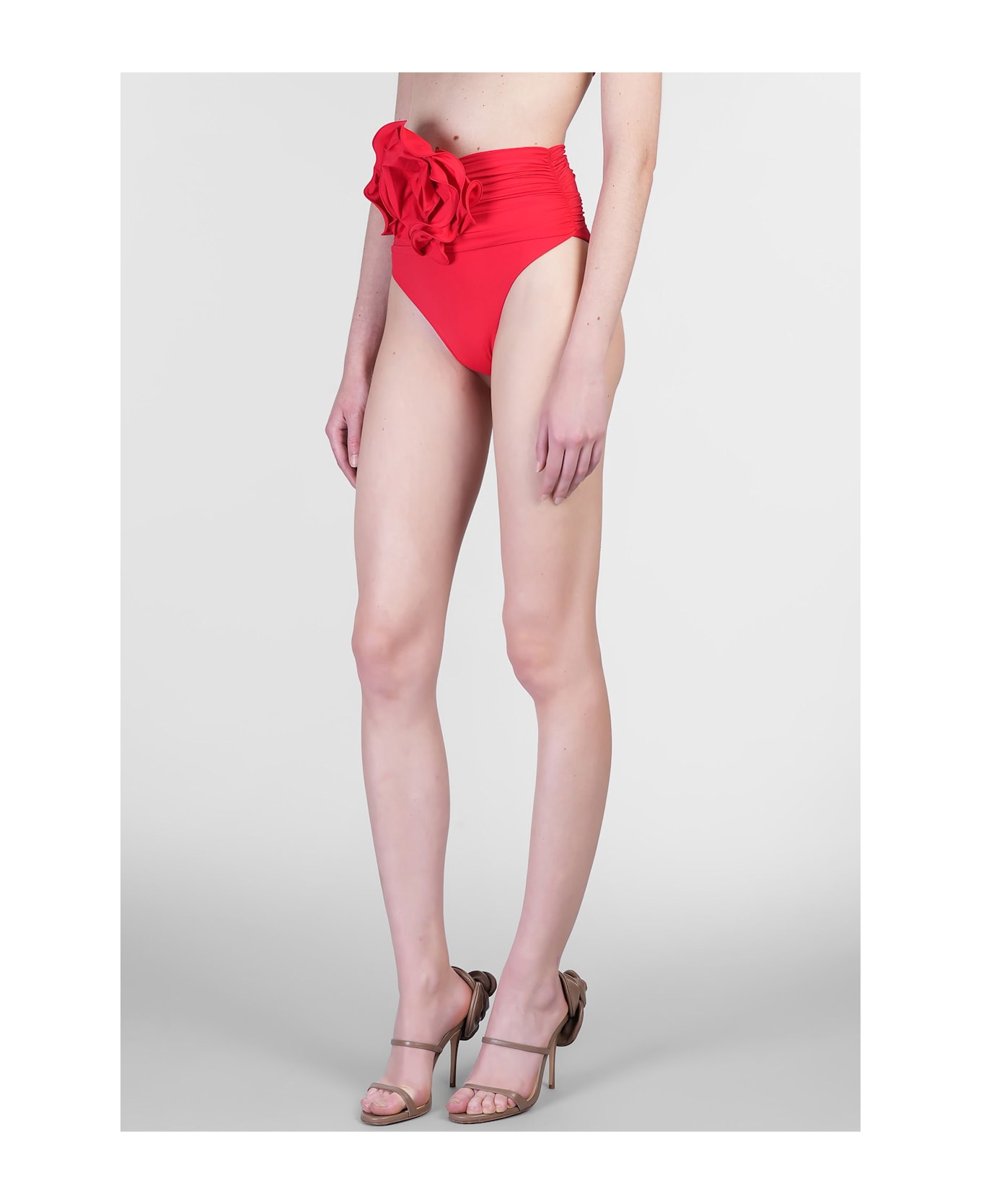 Magda Butrym Swim Bottom 01 Beachwear In Red Polyamide - red