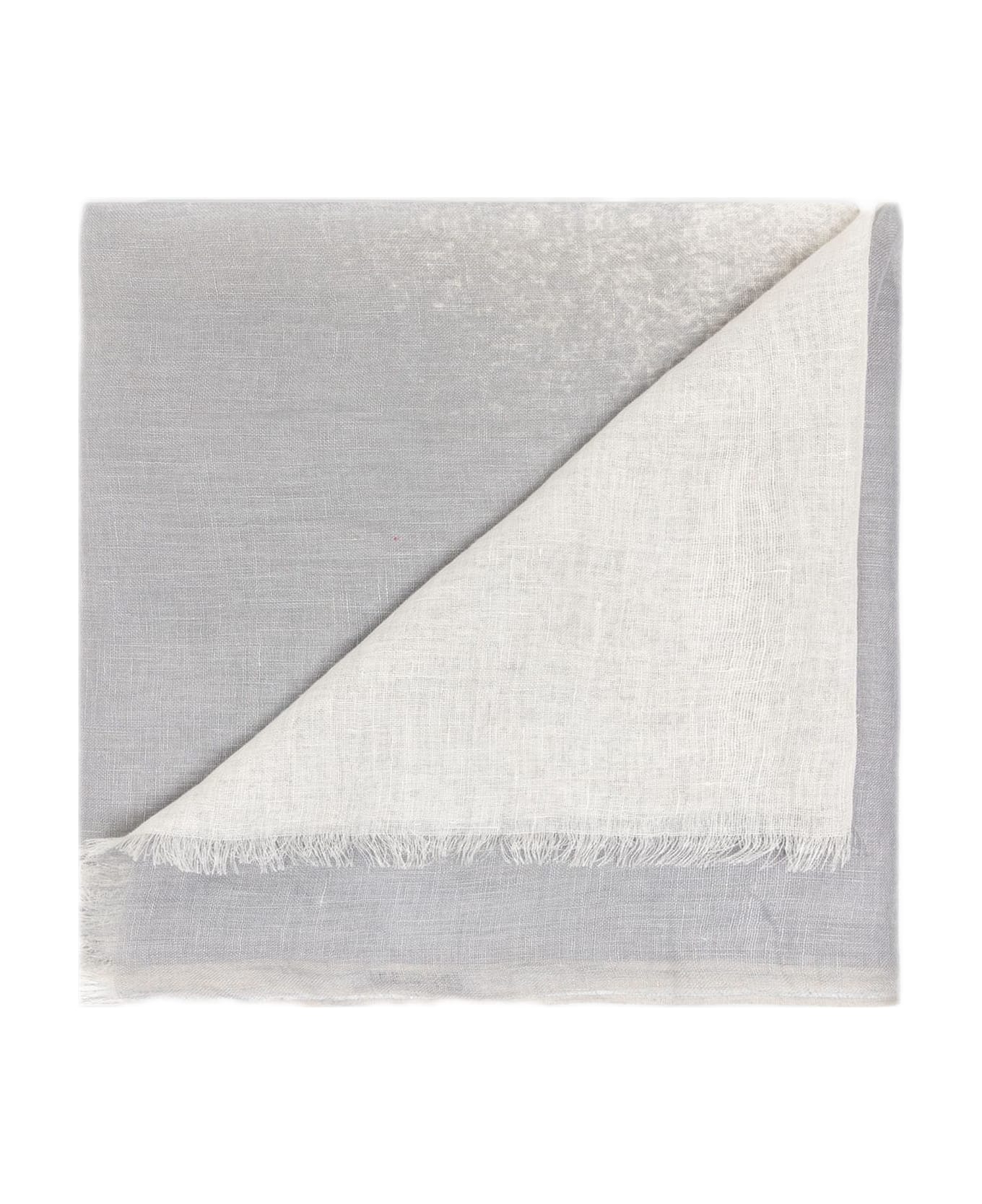 Alpha Studio Lightweight Linen Stole - Grey スカーフ＆ストール