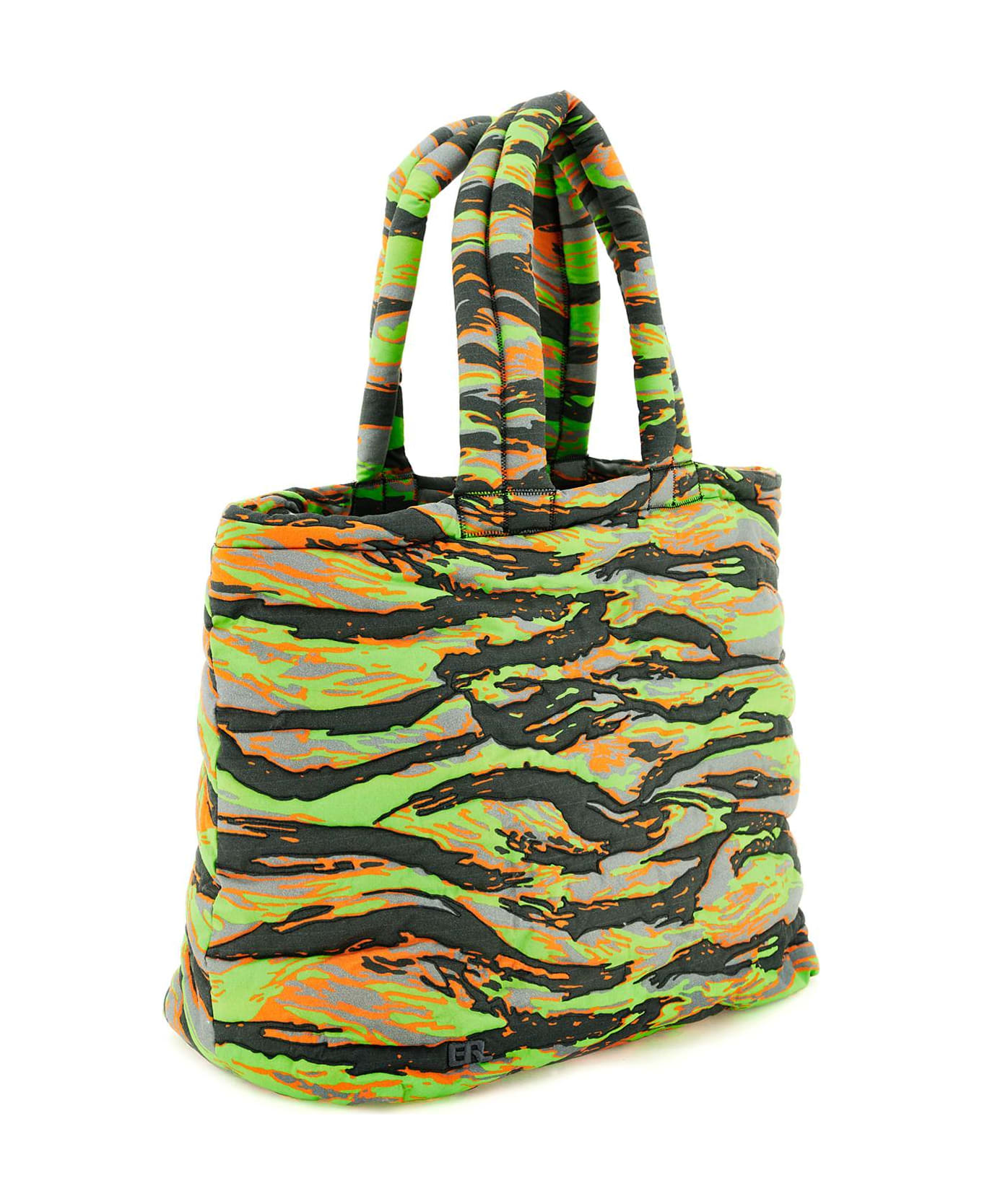 ERL Camouflage Puffer Bag - ERL GREEN RAVE CAMO 1 (Grey)
