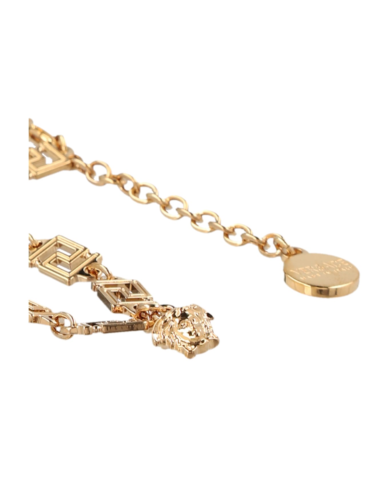 Versace 'medusa Greca' Necklace - Gold