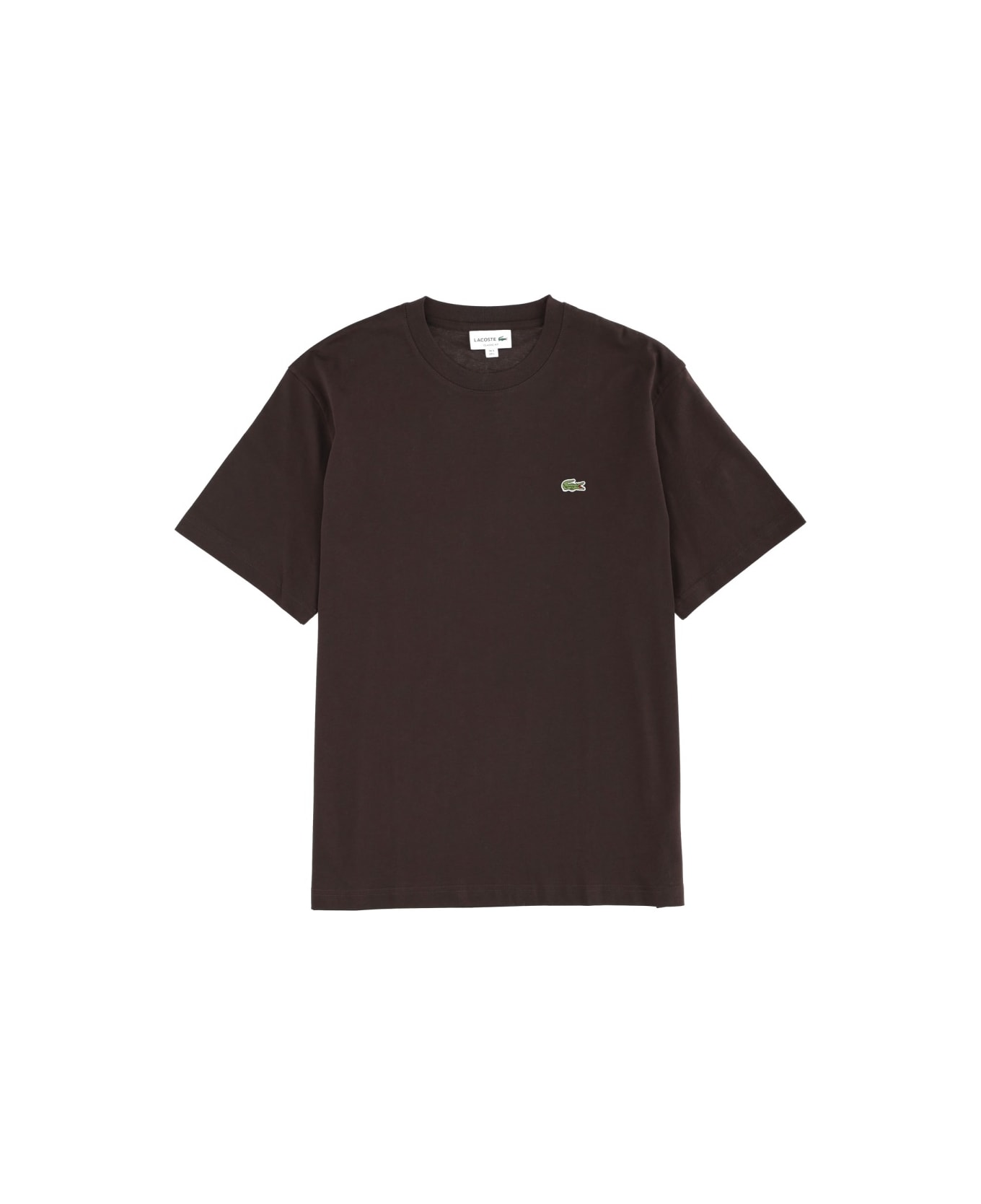 Lacoste T-shirt With Logo - BROWN