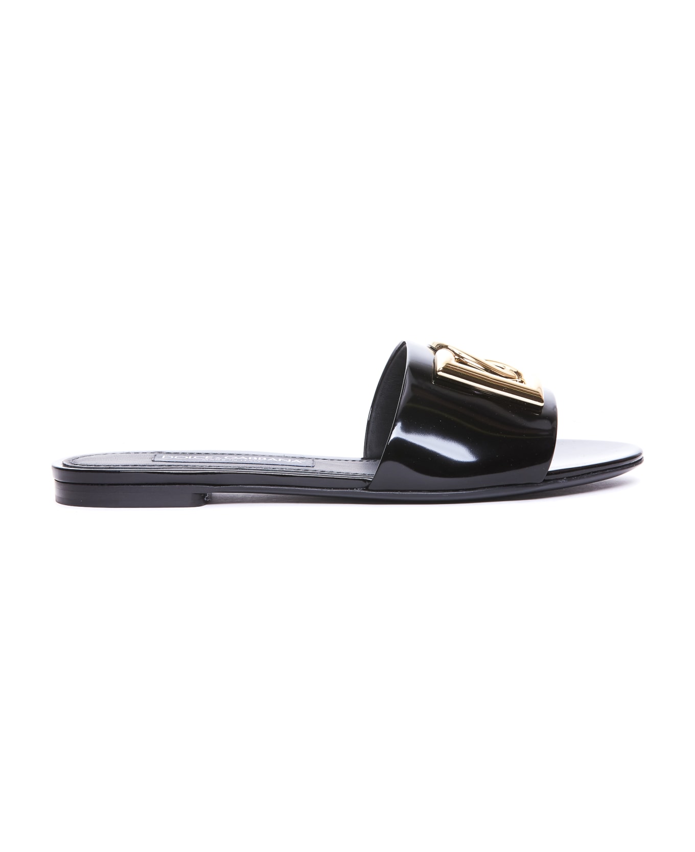 Dolce & Gabbana Dg Logo Sandals - Black