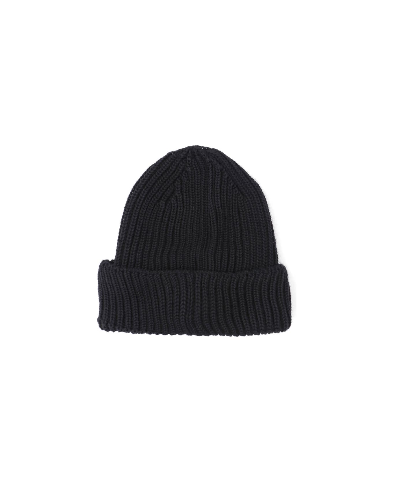 C.P. Company 
goggle
 Wool Beanie - Black