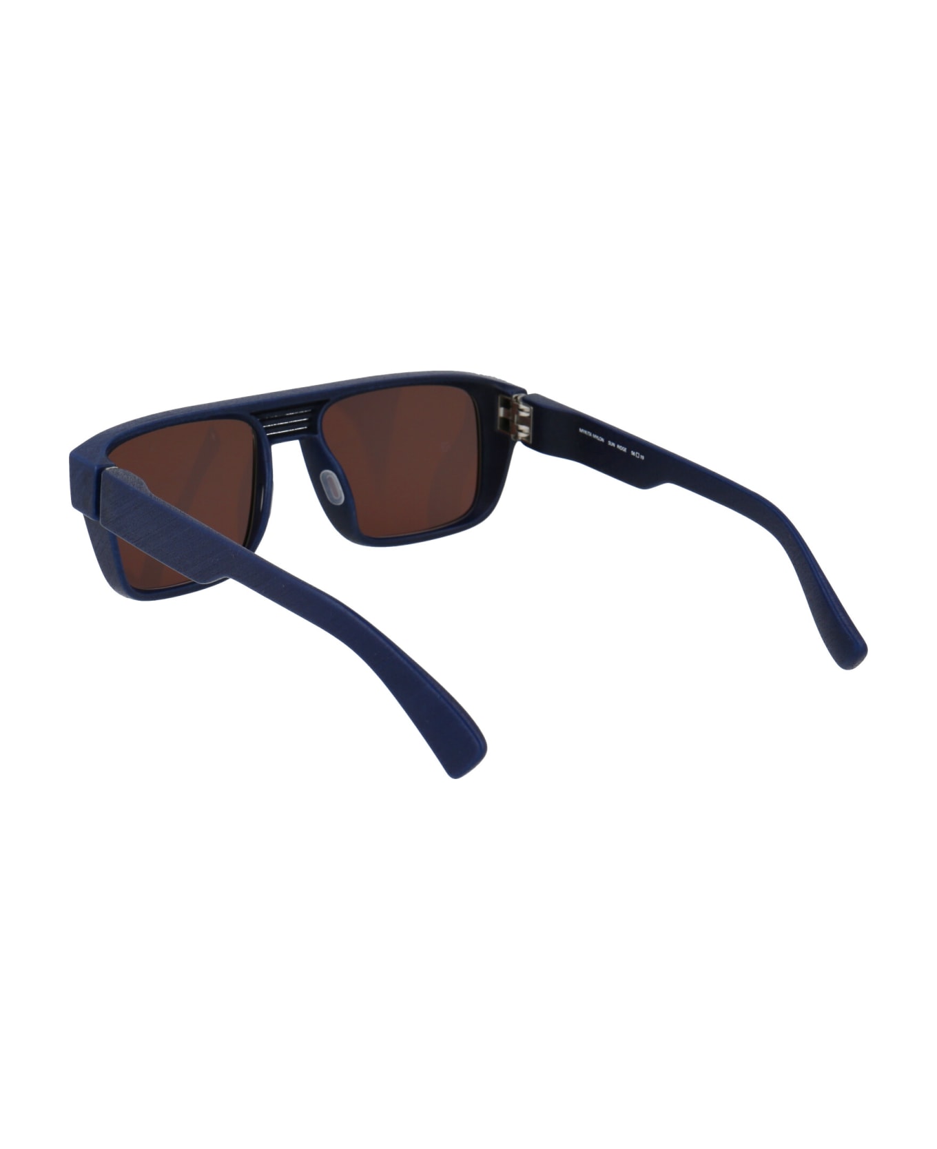 Mykita Ridge Sunglasses - 325 MD25 Navy Blue Brown Solid 