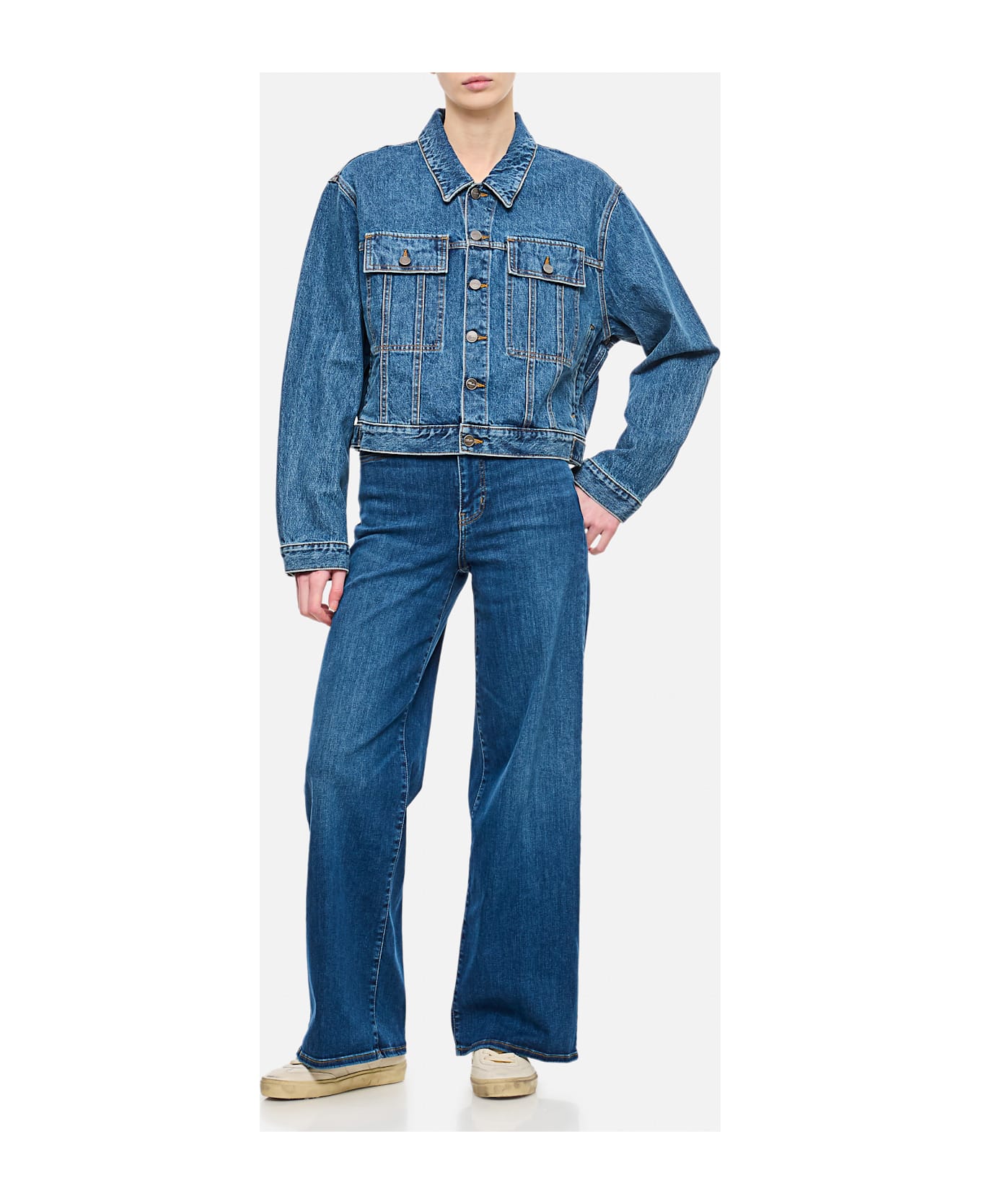 Khaite Saunder Denim Jacket - Blue