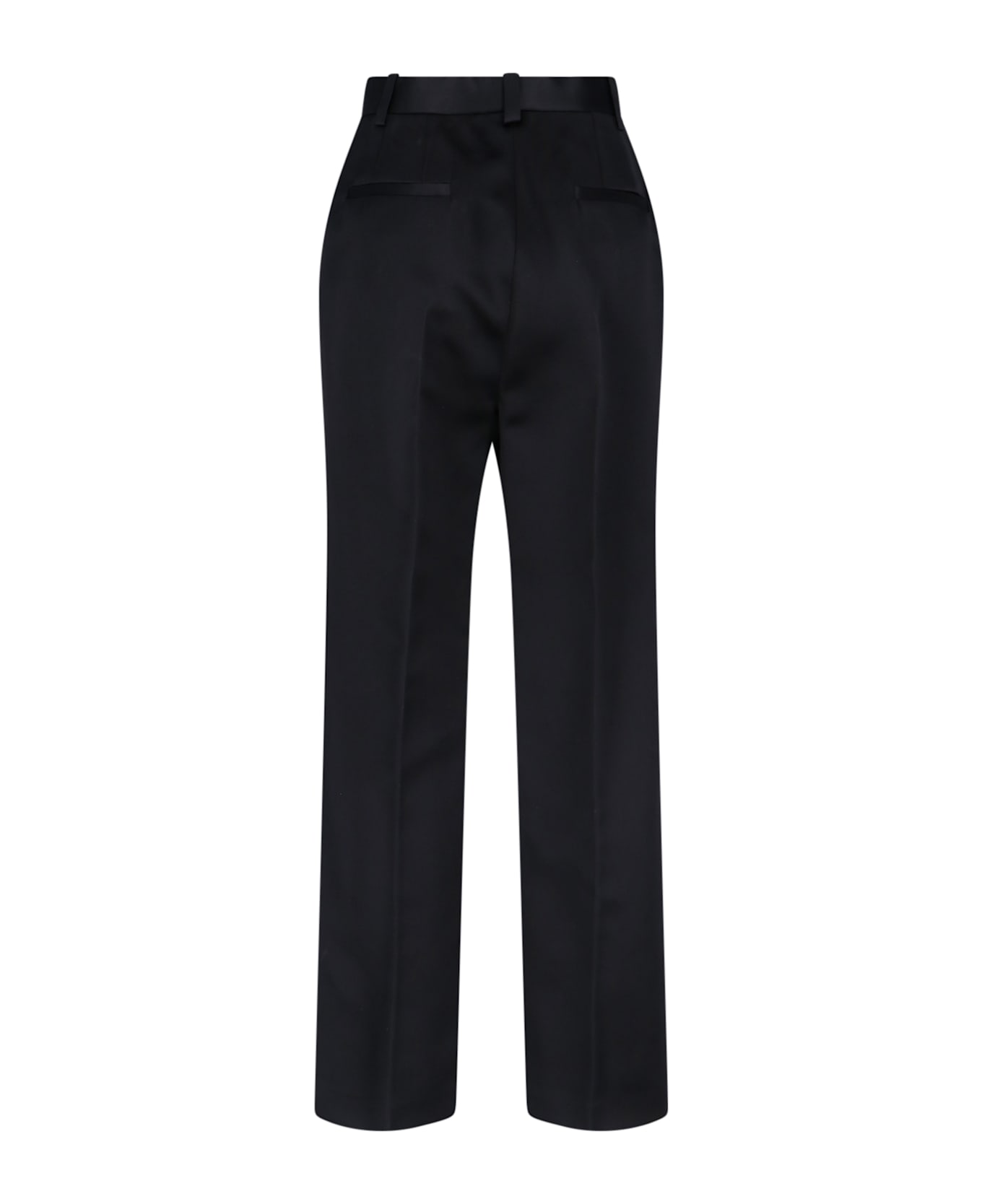 Loro Piana Straight Silk Pants - Black  