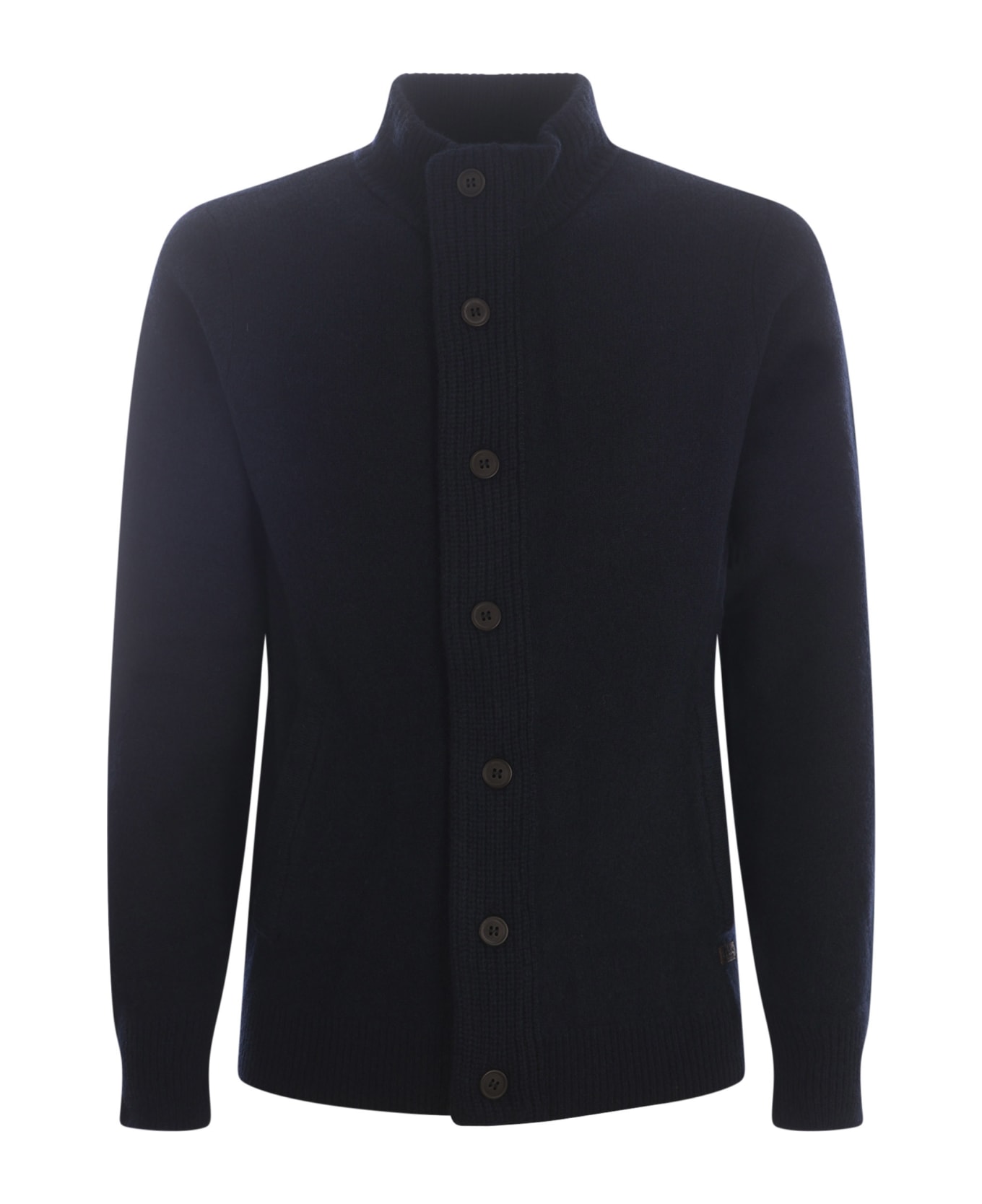 Barbour Sweater Borbour In Wool - Blue