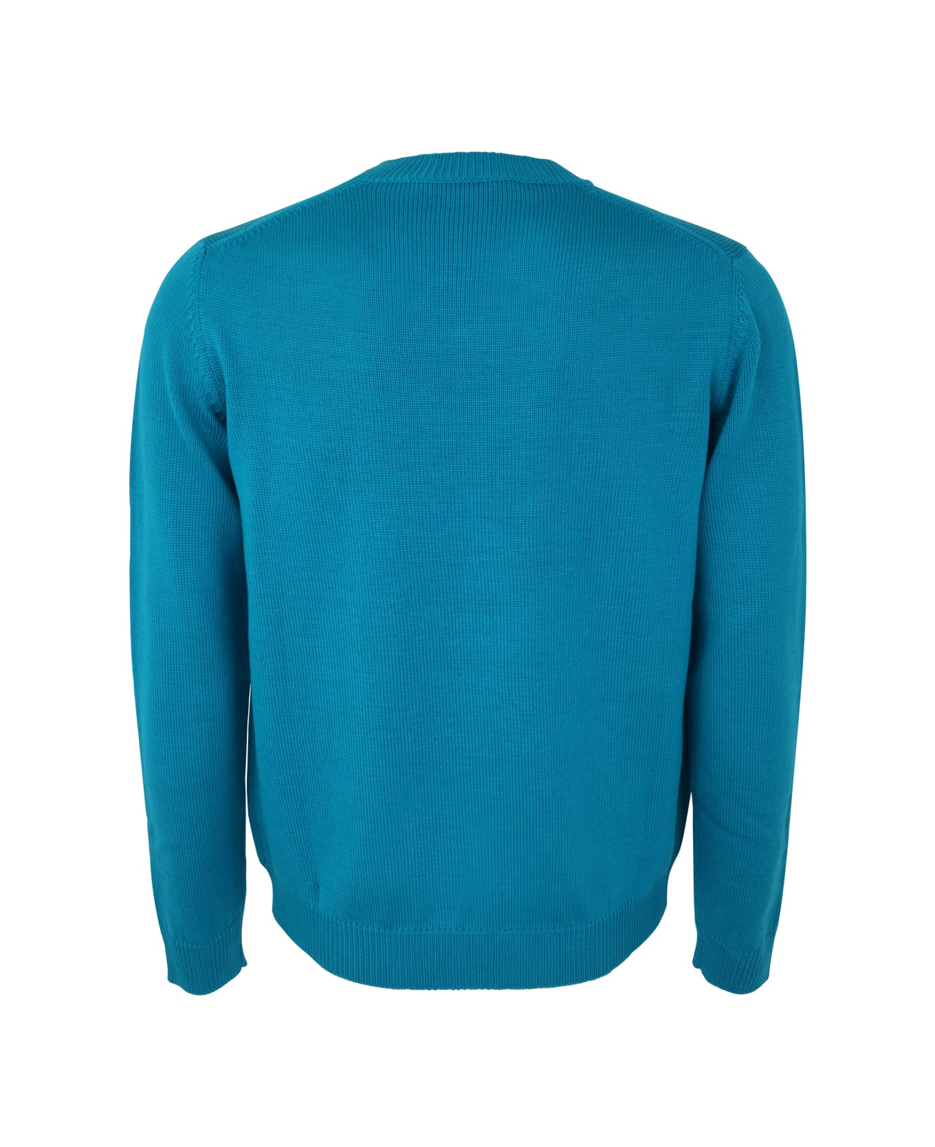 Nuur Long Sleeve Crew Neck Sweater - Turquoise ニットウェア