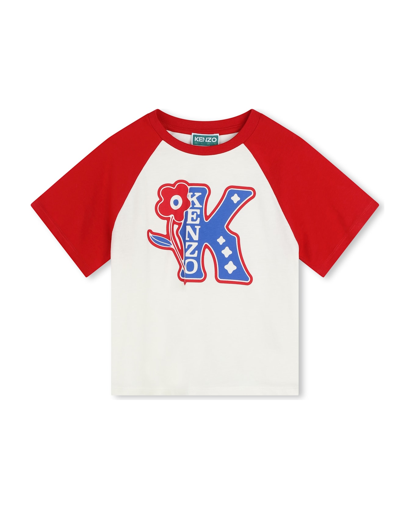 Kenzo Kids Printed T-shirt - White Tシャツ＆ポロシャツ