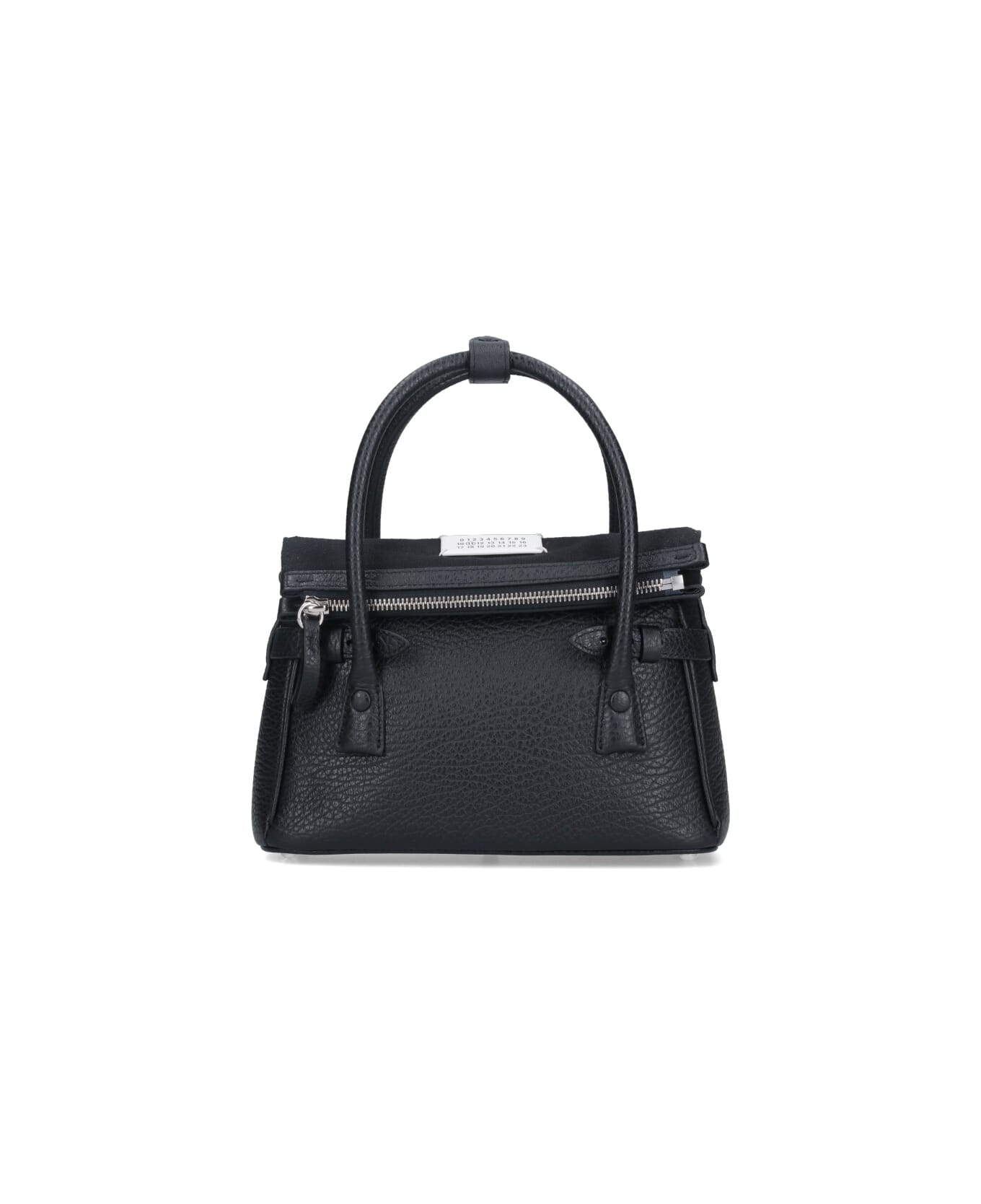 Maison Margiela 
east West
 Black Leather Bag - Black