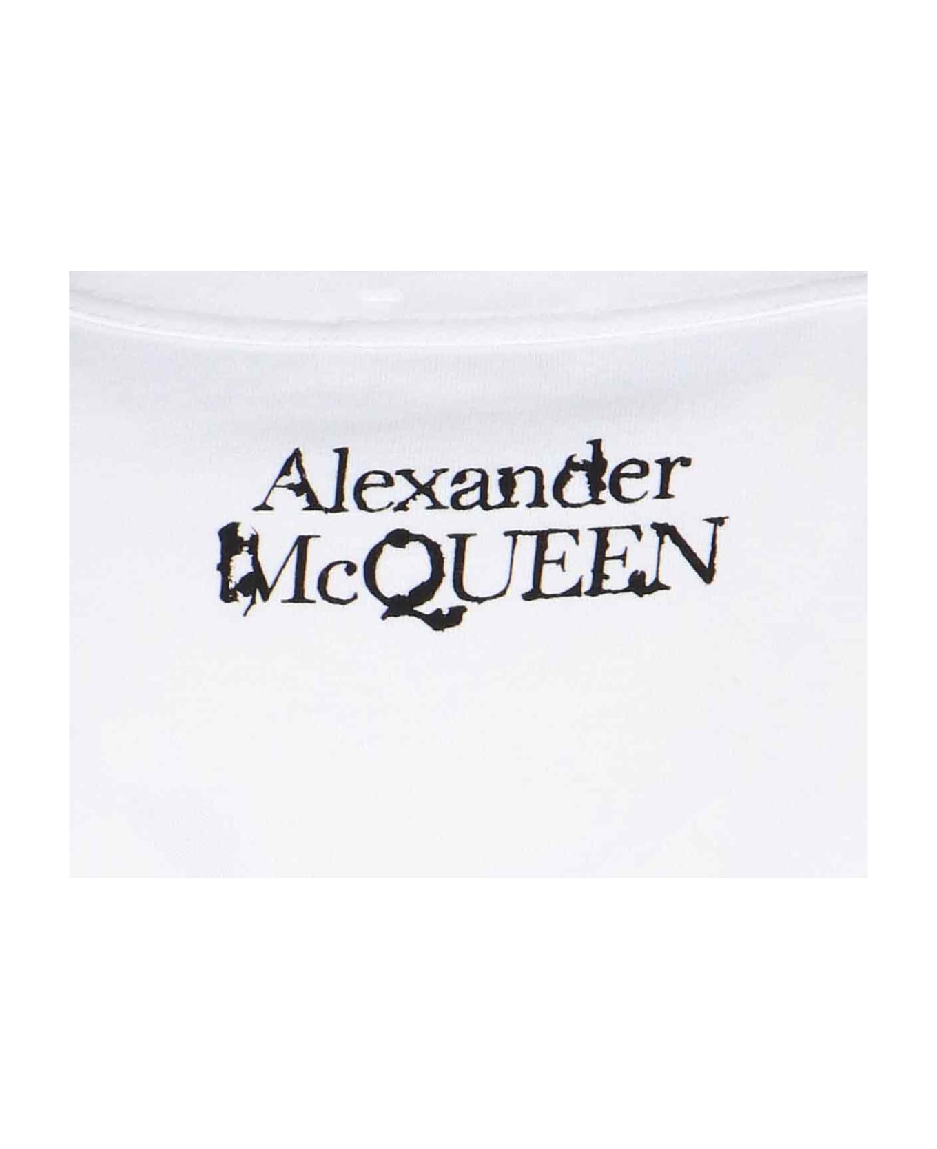 Alexander McQueen Logo Printed Crewneck T-shirt - White シャツ