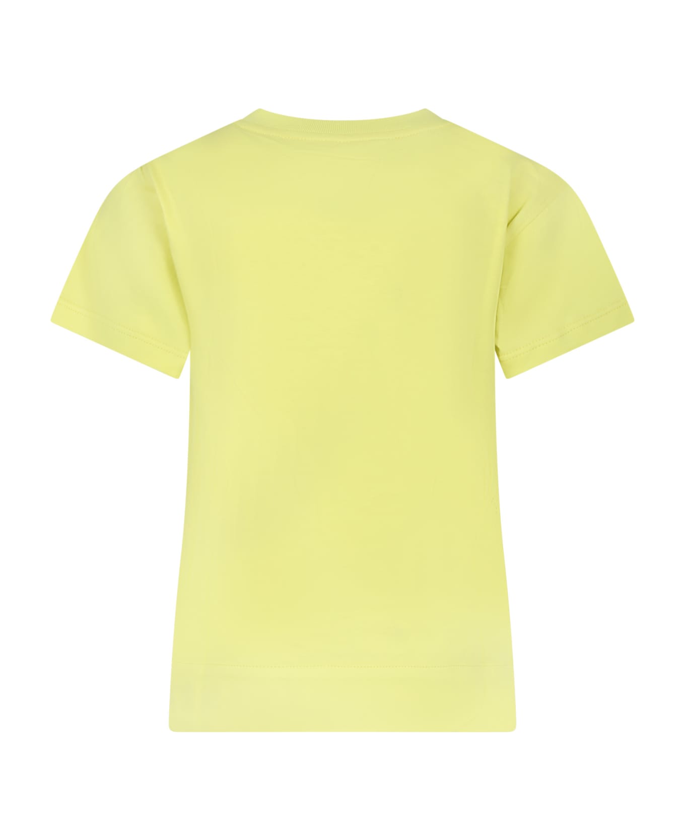 Philosophy di Lorenzo Serafini Kids Yellow T-shirt For Girl With Logo - Yellow
