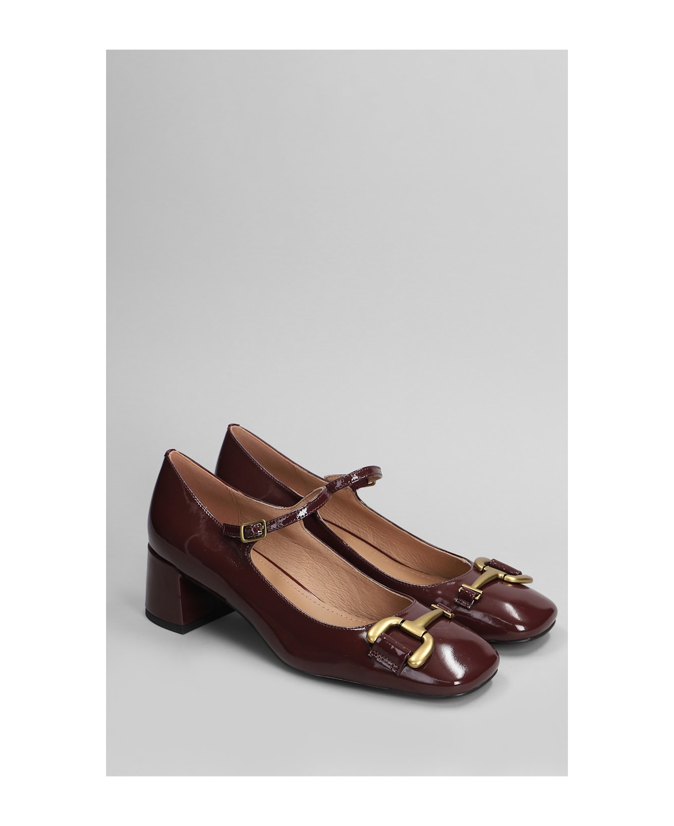 Bibi Lou Noa Pump 50 Pumps In Bordeaux Patent Leather - bordeaux