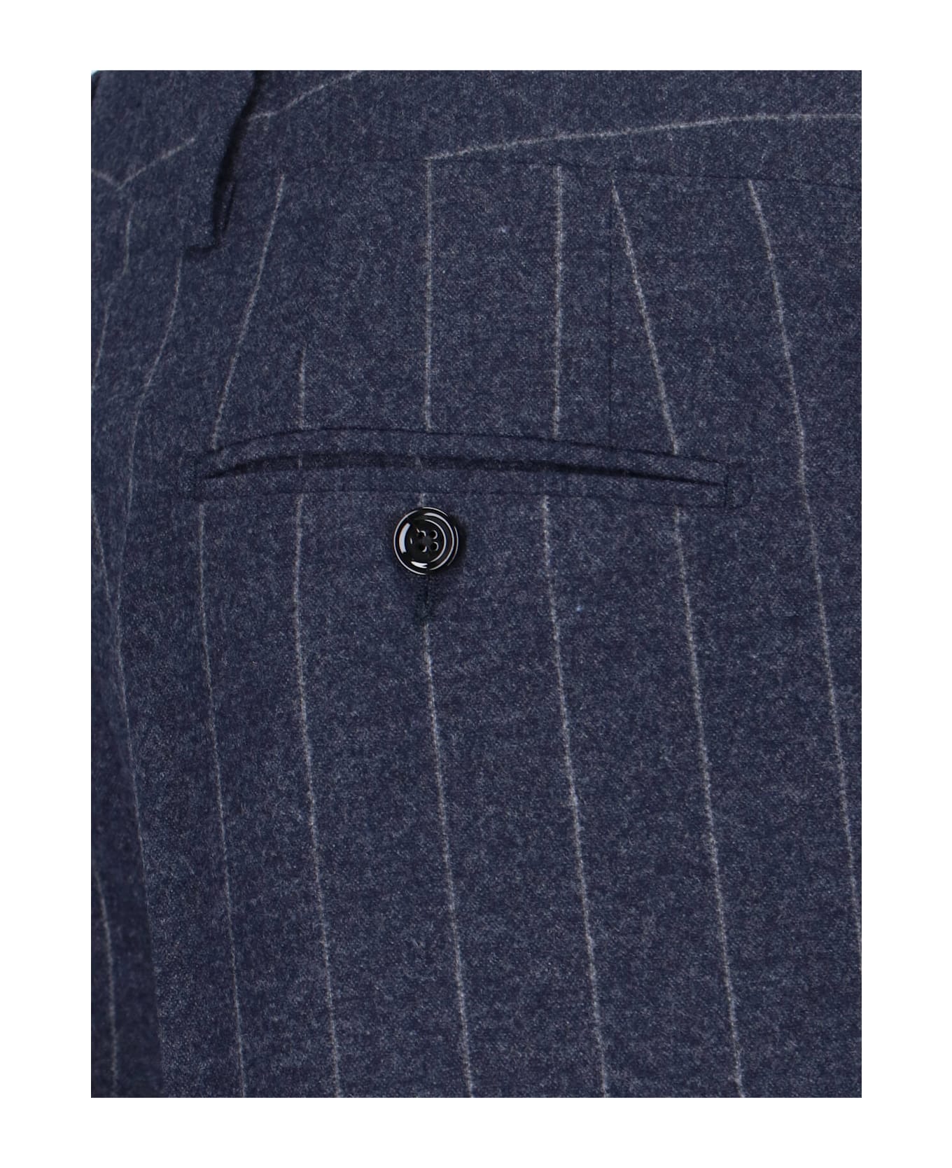 Lardini Virgin Wool And Cashmere Pants - Blue