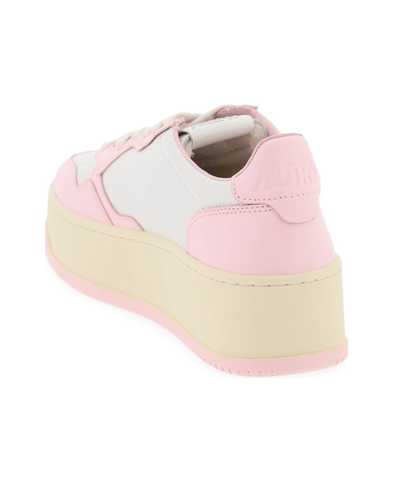 Autry Medalist Low Sneakers - BLUSH BRIDE (White) ウェッジシューズ