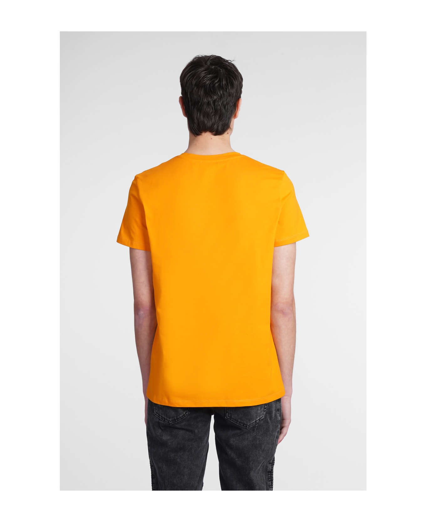 Balmain T-shirt In Orange Cotton - orange