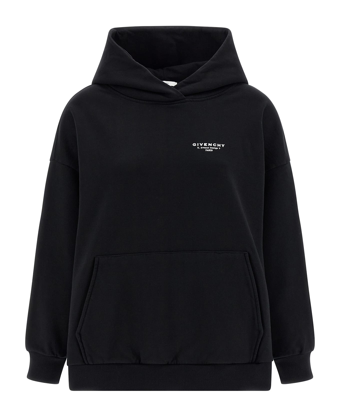 Givenchy Logo Print Hoodie - White/Black