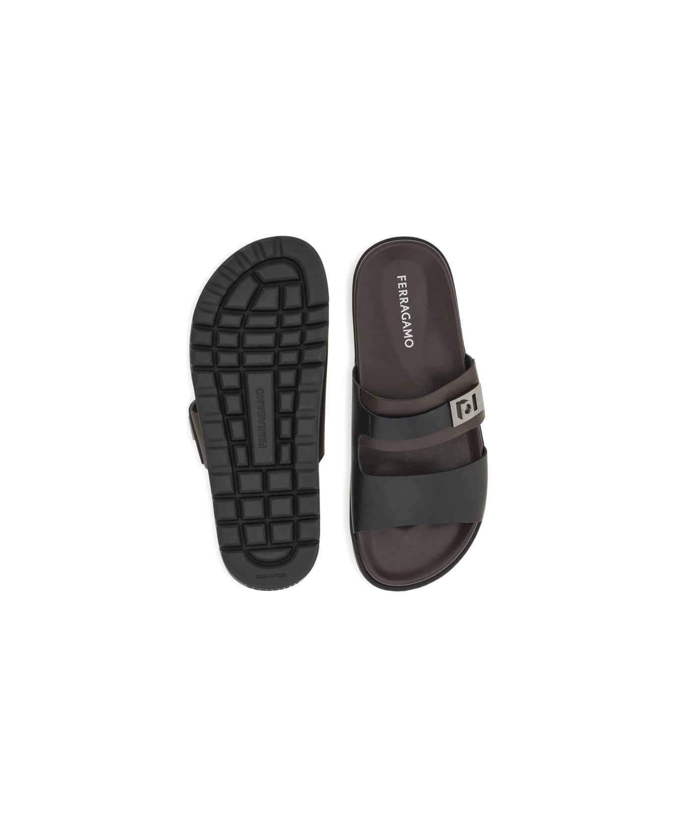 Ferragamo Shoe - BLACK/BROWN