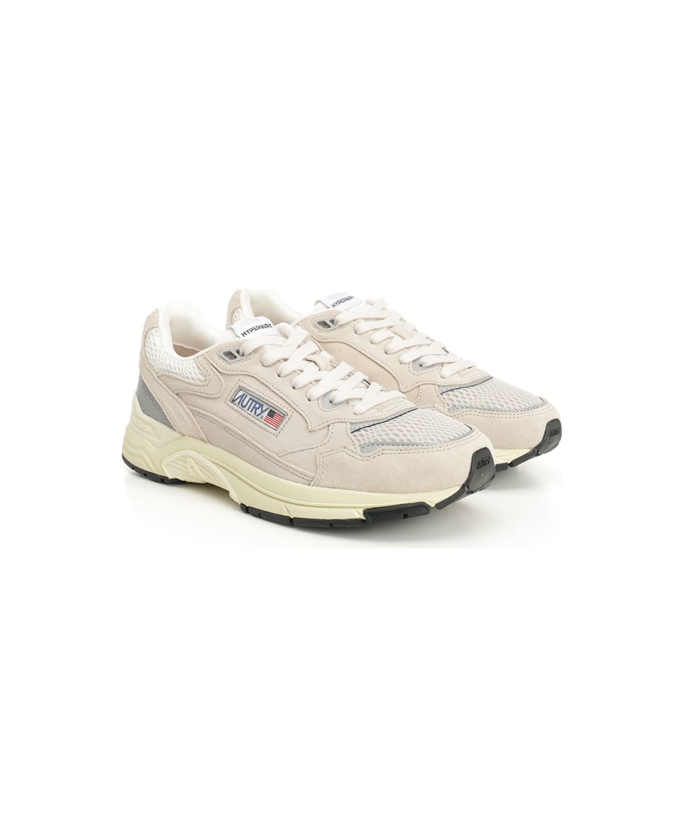 Autry 'hyperway' Sneakers - Sand/silv