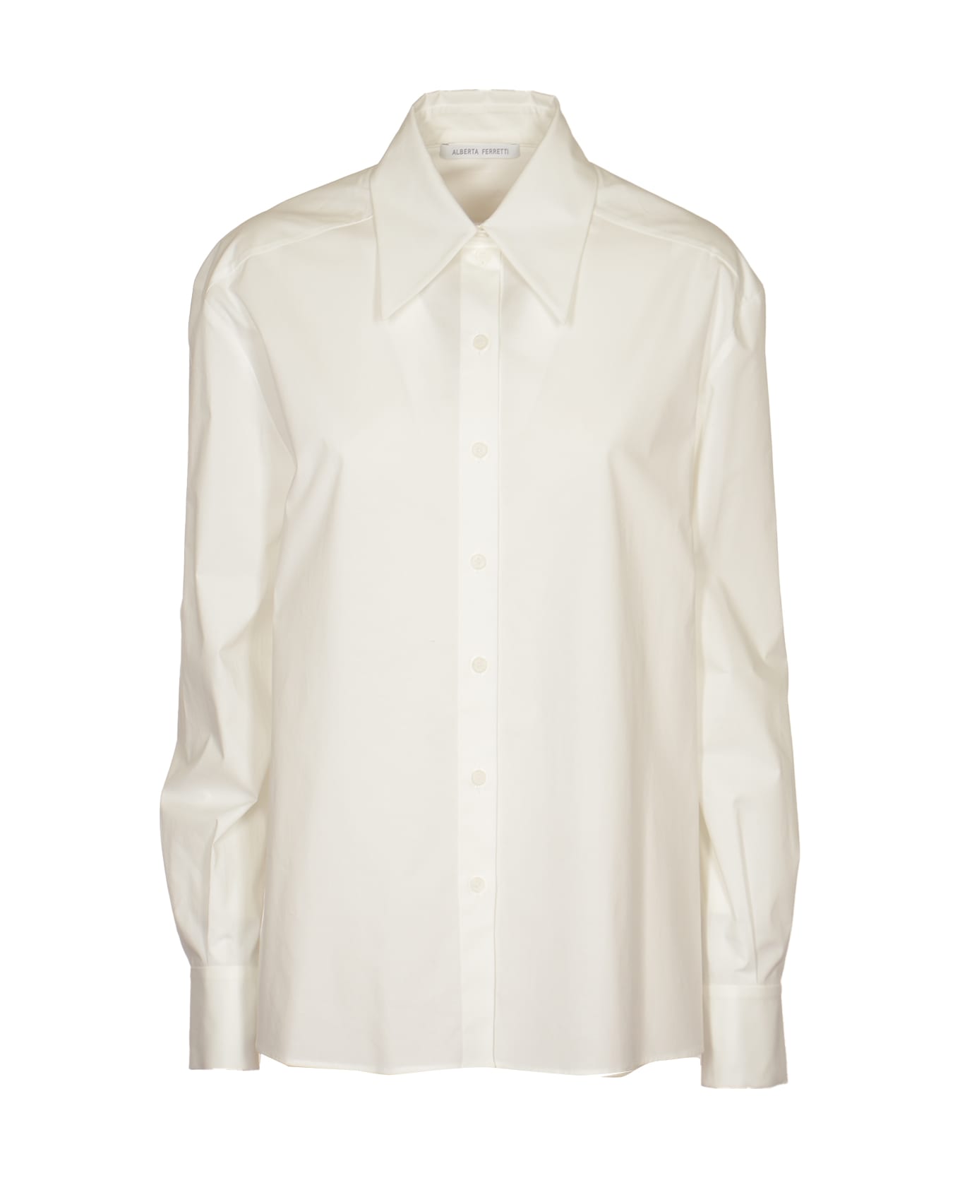 Alberta Ferretti Regular Plain Shirt - White シャツ