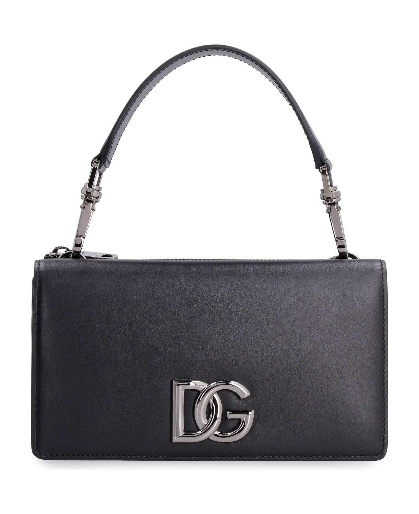 Dolce & Gabbana Leather Mini Handbag - black