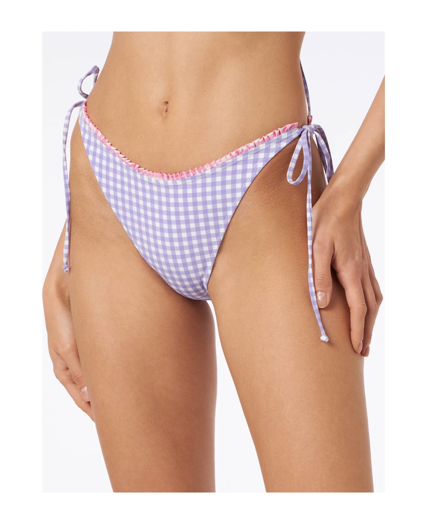MC2 Saint Barth Gingham Swim Briefs - PINK