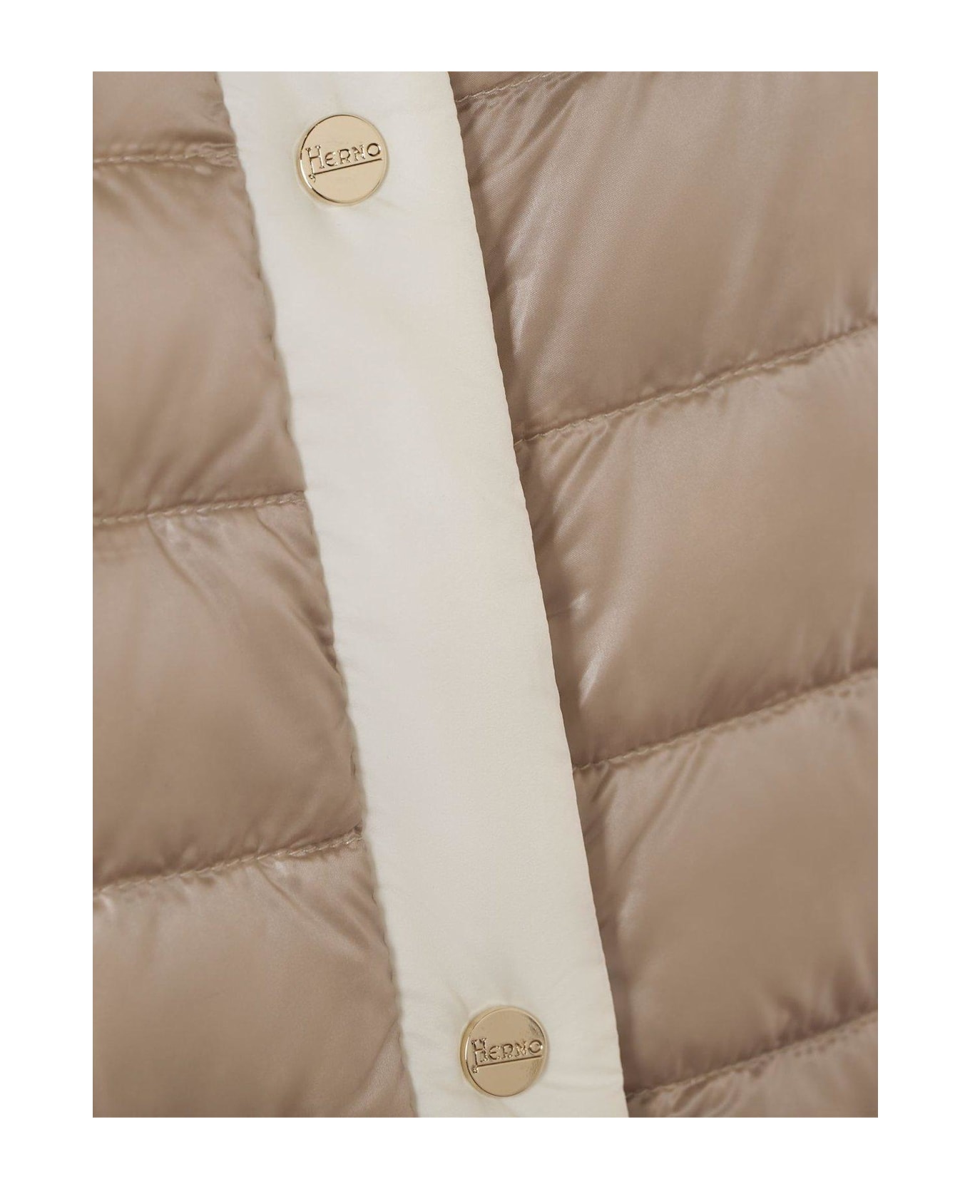 Herno Quilted Crewneck Coat - CHANTILLY