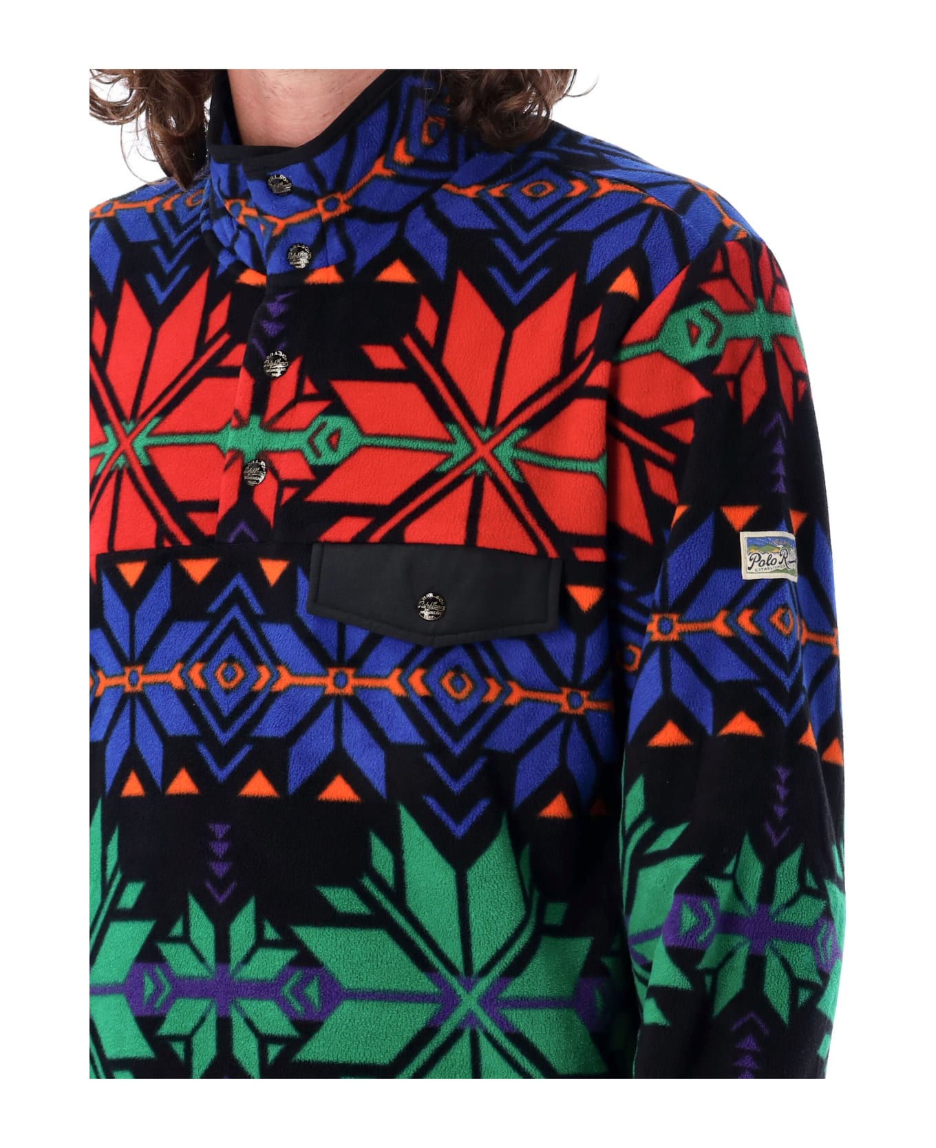 Polo Ralph Lauren Fleece Pullover With Nev Bows - MULTICOLOR