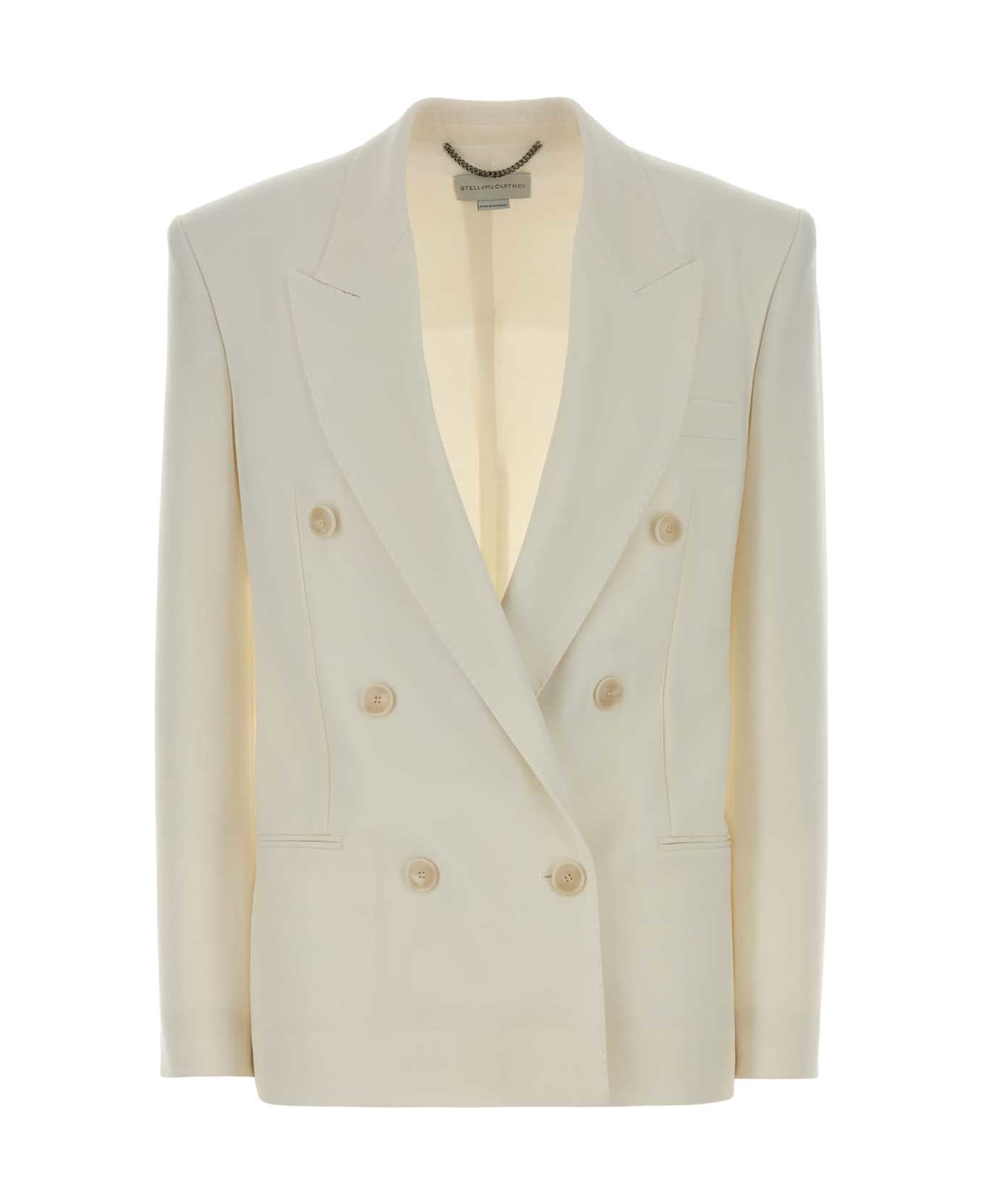 Stella McCartney White Wool Blazer - CREAM