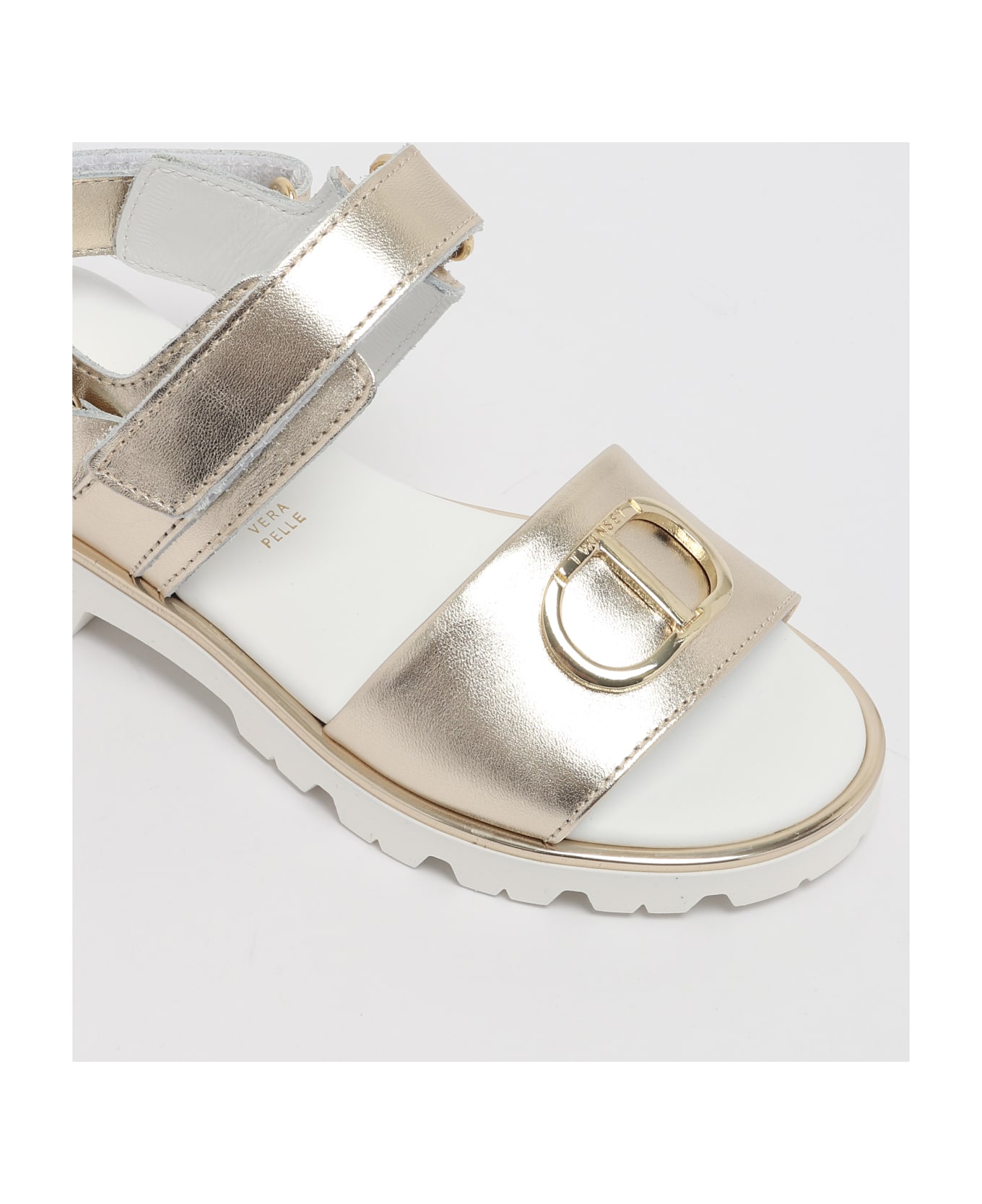 TwinSet Sandals Sandal - PLATINO シューズ