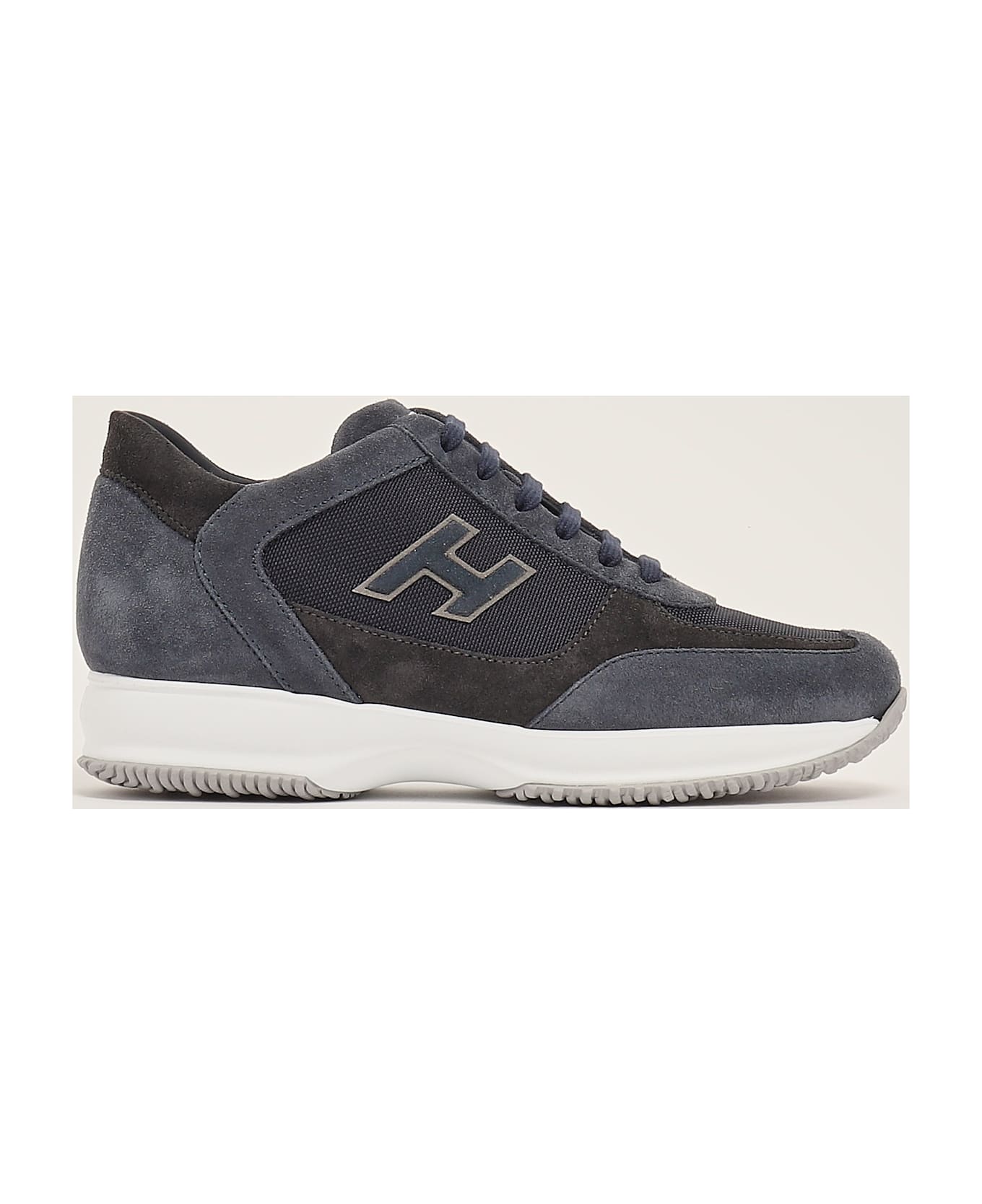 Hogan Interactive H Flock Sneaker - NAVY