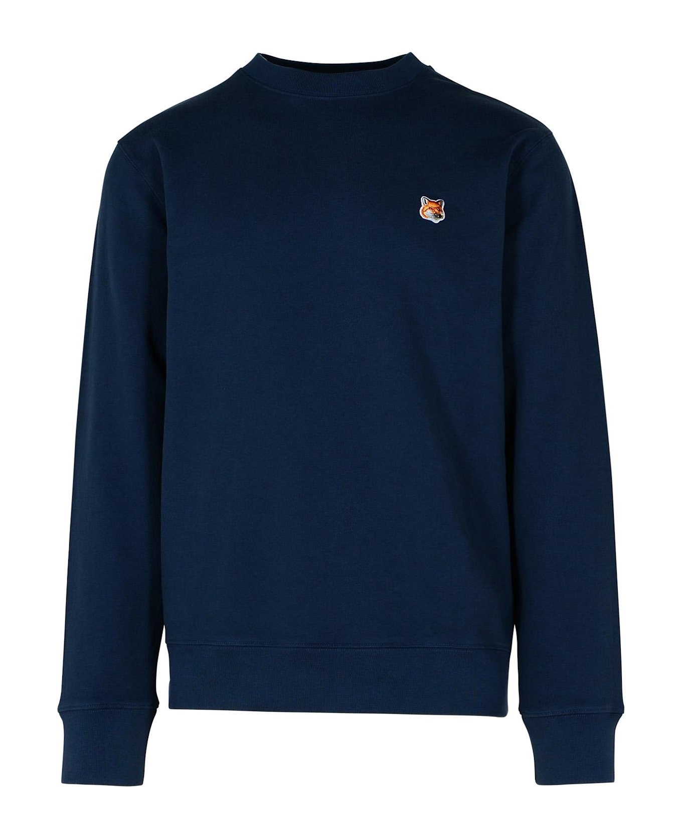 Maison Kitsuné Navy Cotton Sweatshirt - INK BLUE