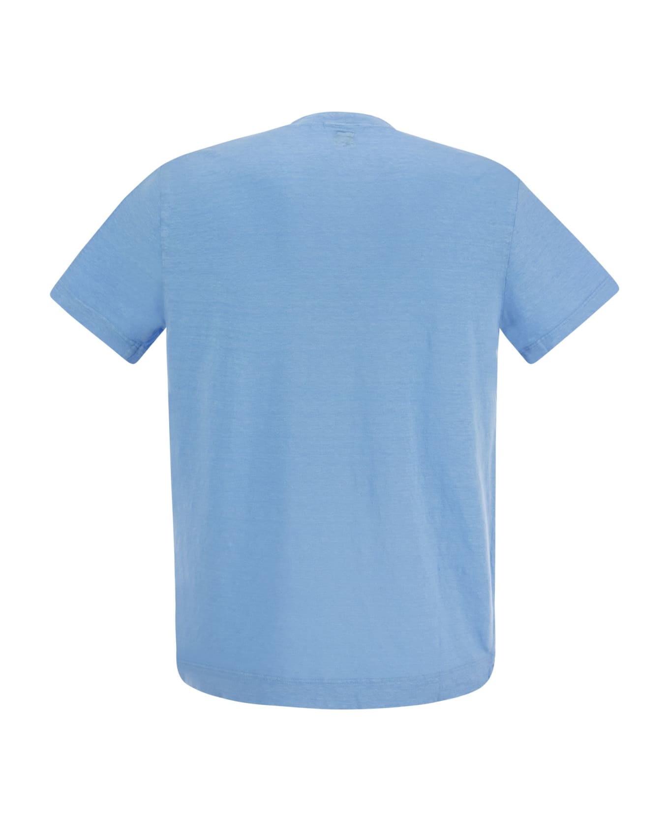 Fedeli Exreme - Linen Flex T-shirt - Light Blue