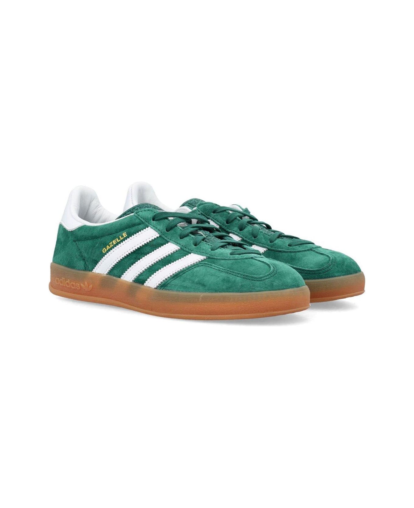Adidas Round Toe Lace-up Sneakers - GREEN