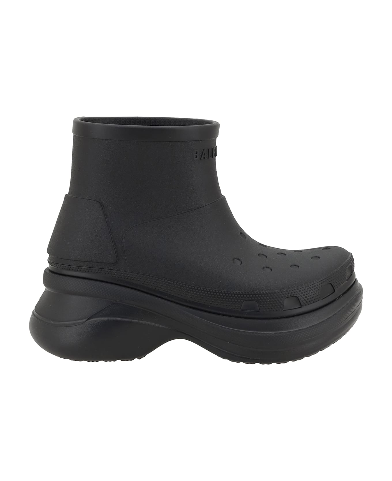 Balenciaga Crocs Ankle Boots - Black