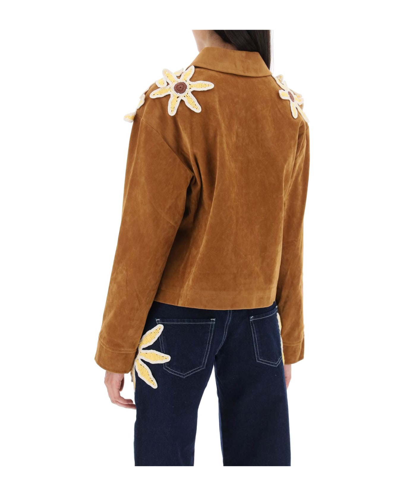 SIEDRES 'vicci' Jacket In Eco Suede - BROWN (Brown)