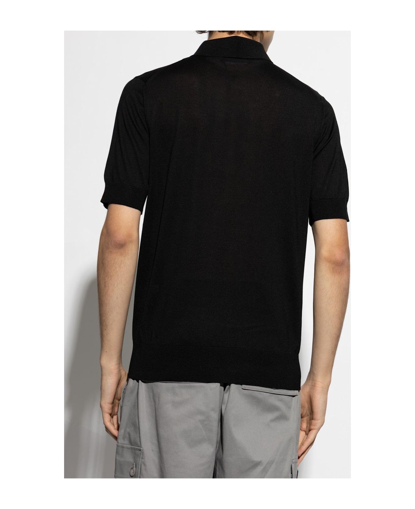 Logo Embroidered Polo Shirt - Thumbnail 4