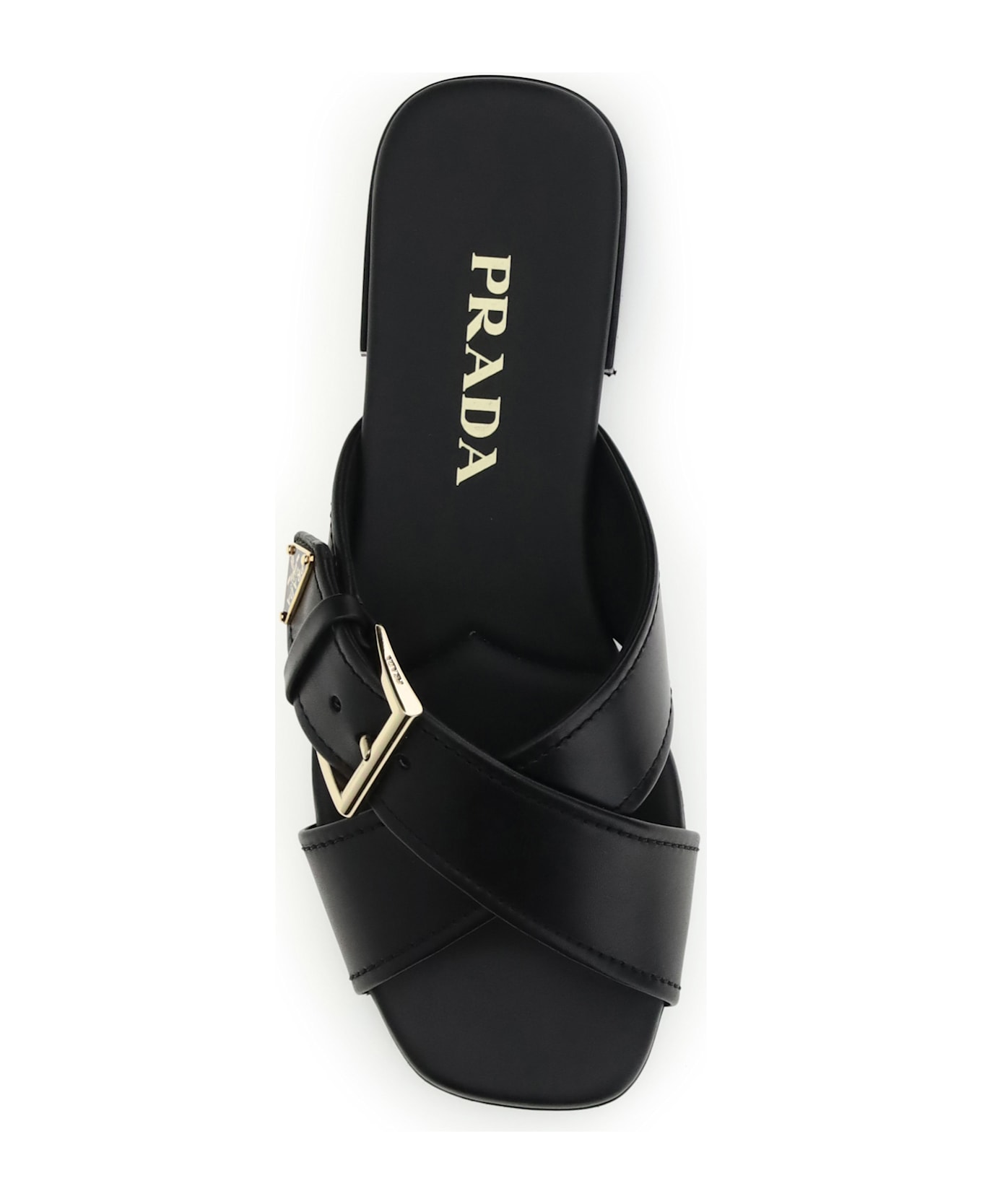 Prada Leather Sandals - Nero