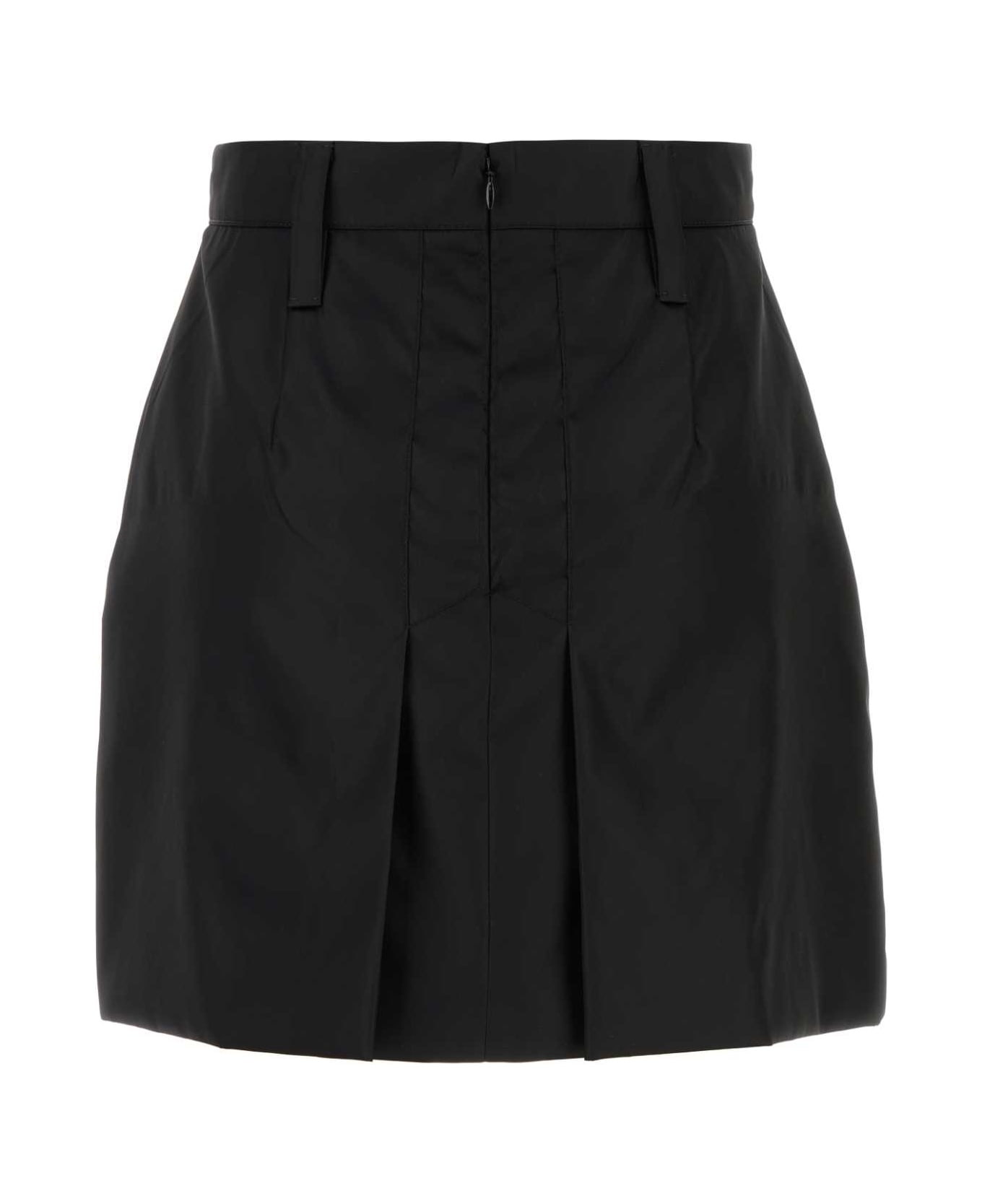 Prada Black Re-nylon Mini Skirt - NERO