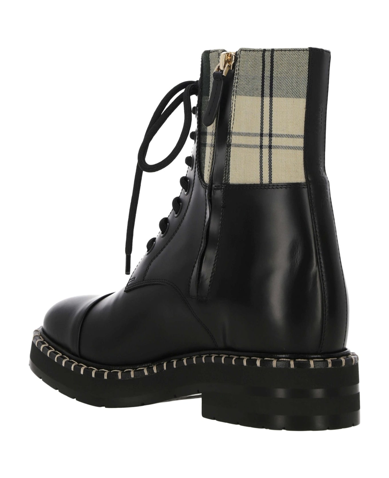See by Chloé Barbour X Chloe Boots - Black