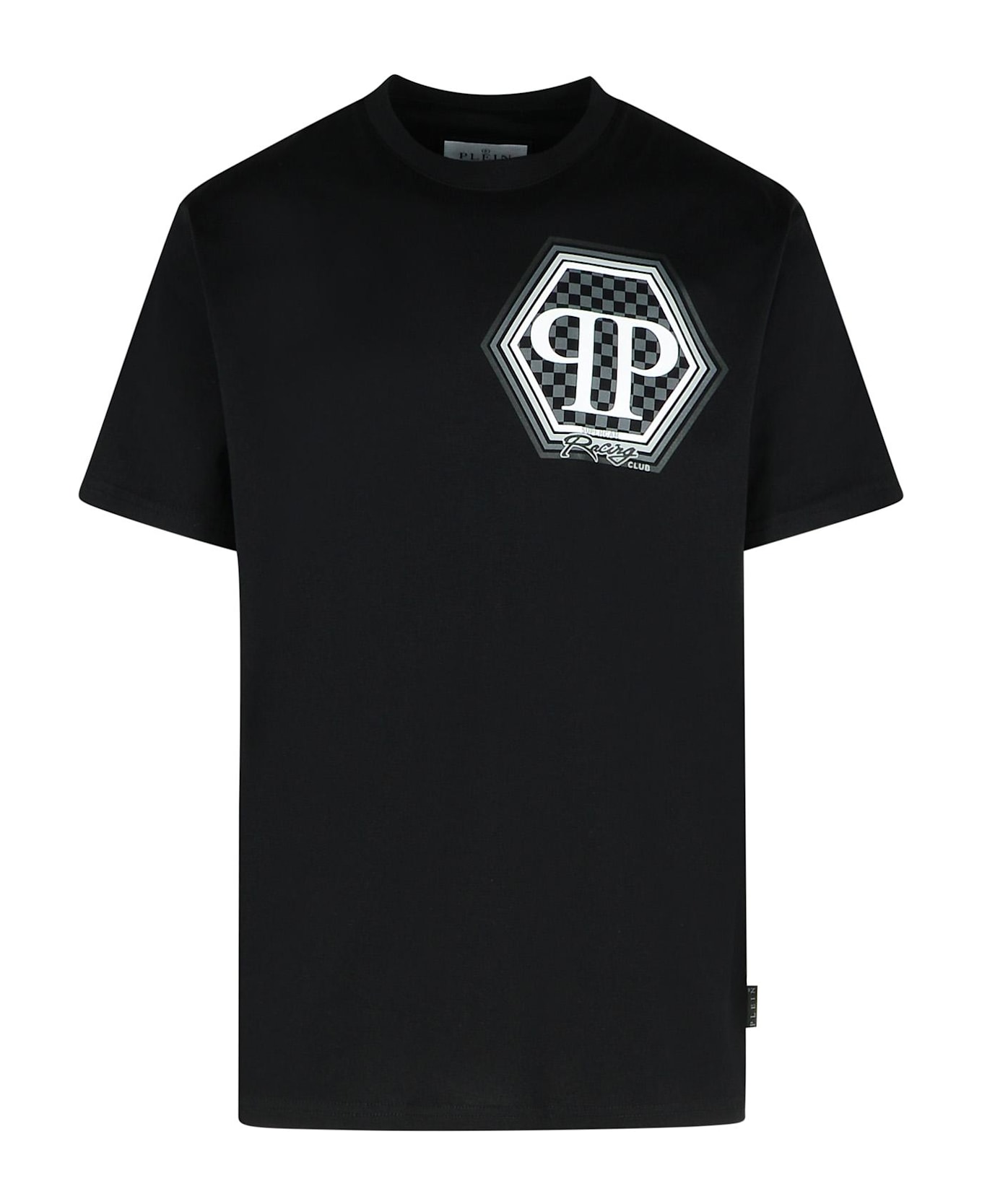 Philipp Plein Black Cotton T-shirt - Black