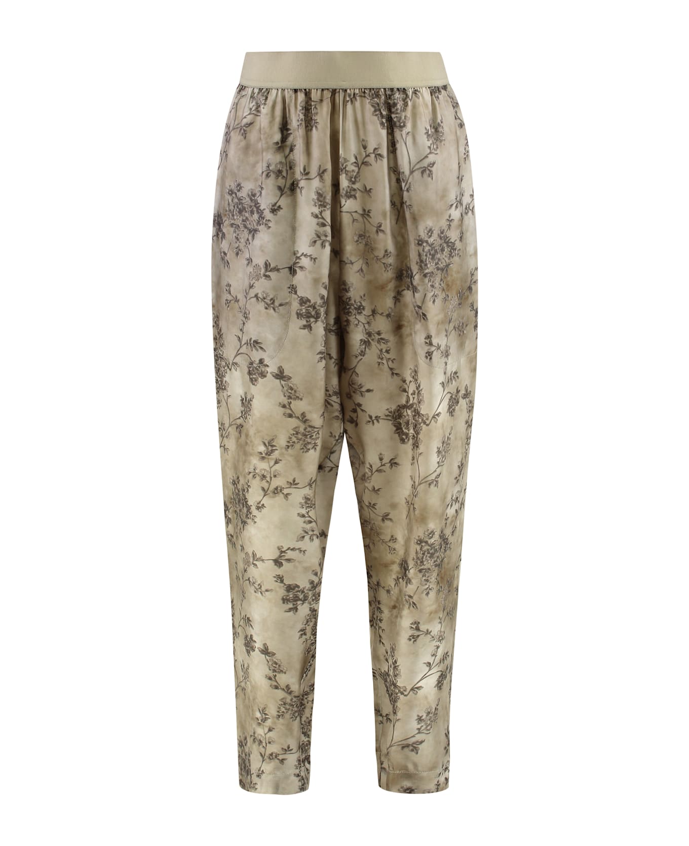 Uma Wang Printed High-rise Trousers - grey