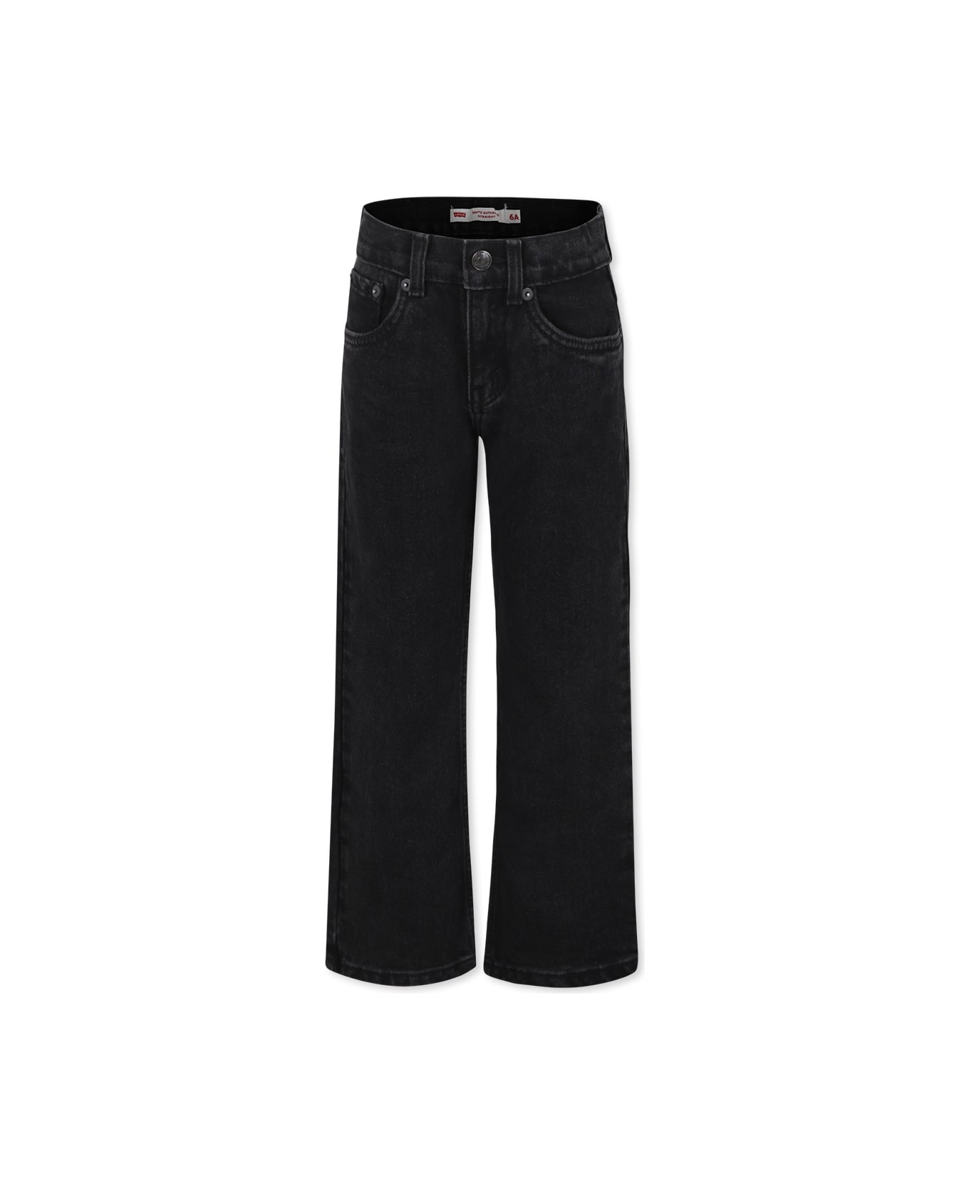 Levi
s Black Jeans For Boy With Logo - Black