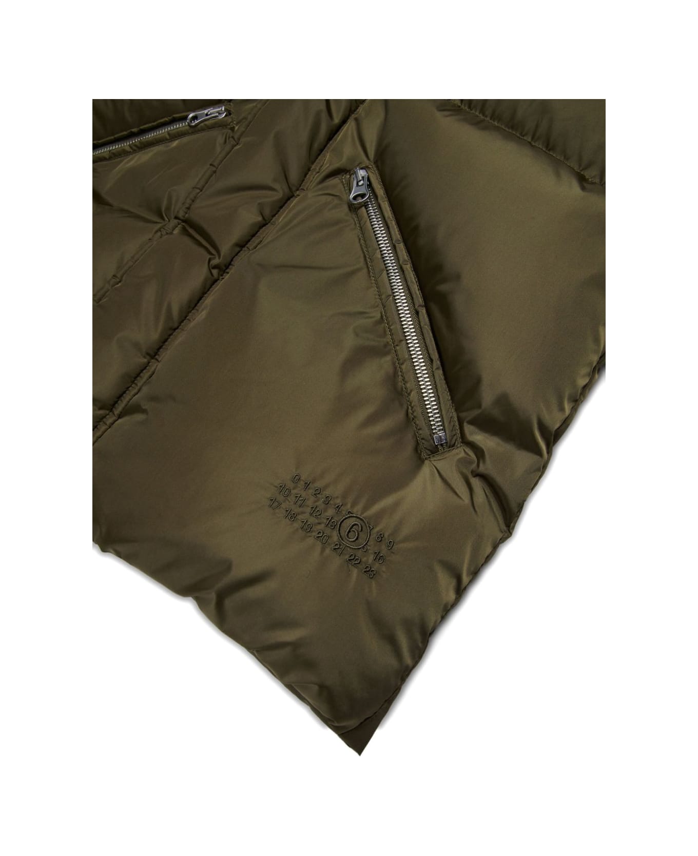 MM6 Maison Margiela Kids Numeric Graphic Vest - Green