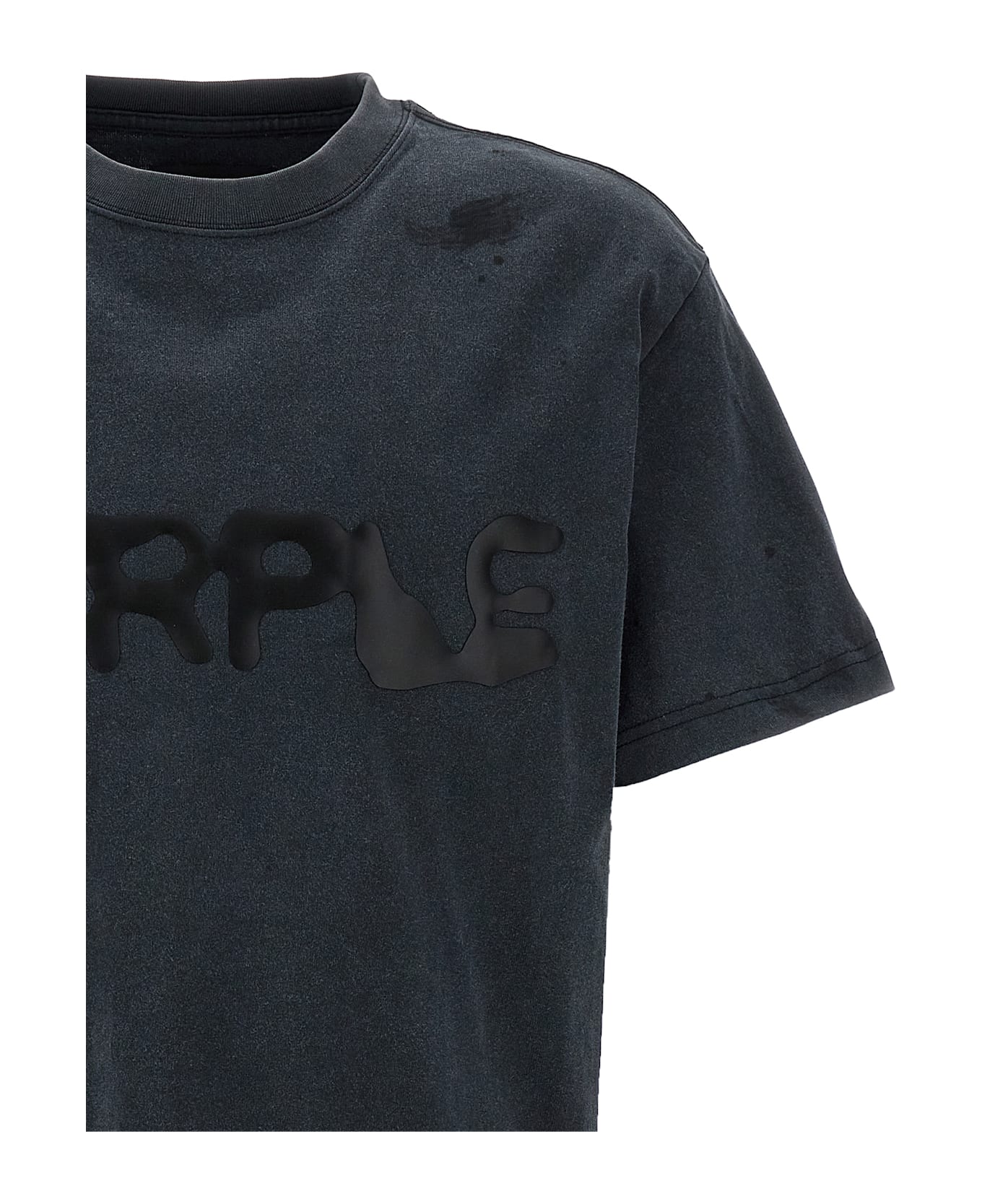 Purple Brand 
liquid Wordmark
 T-shirt - Gray