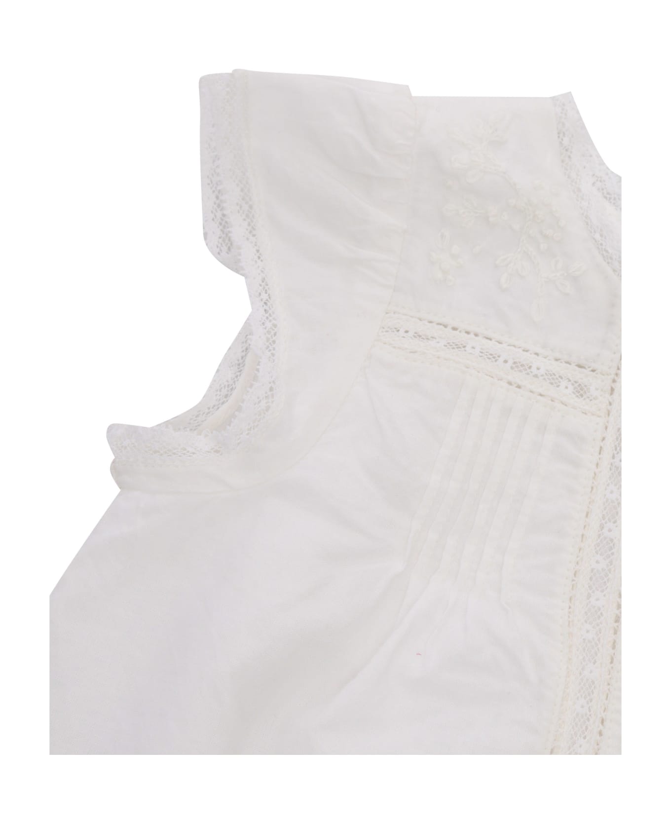 Bonpoint White Angeli Dress - WHITE