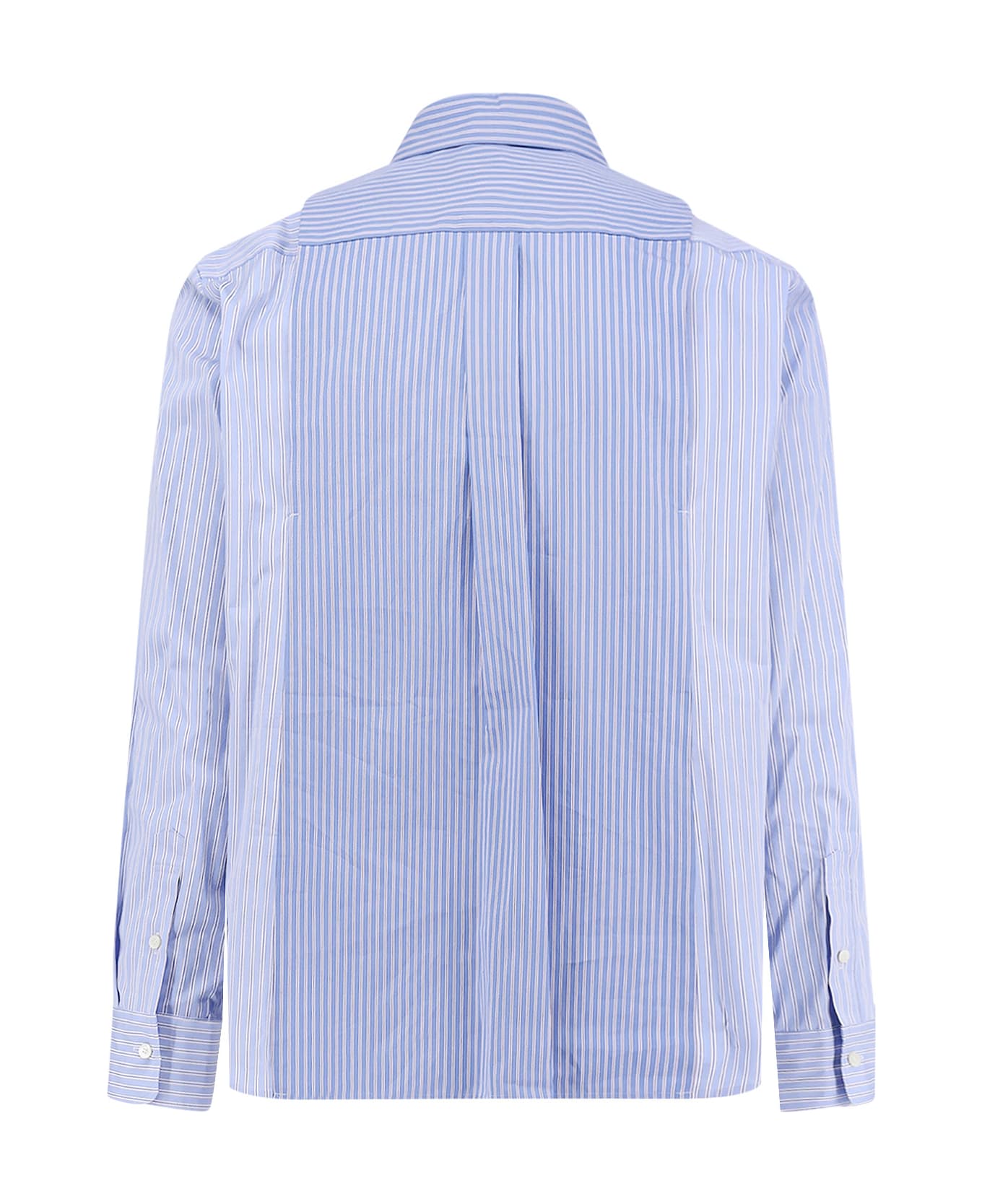 Sacai Striped Cotton Popeline Shirt - STRIPE MIX