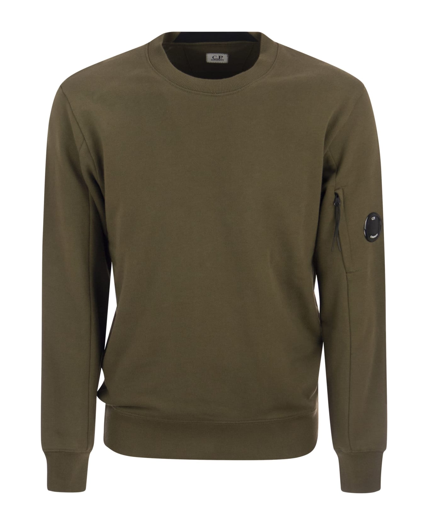 C.P. Company Cotton Crew-neck Sweatshirt - Ivy Green